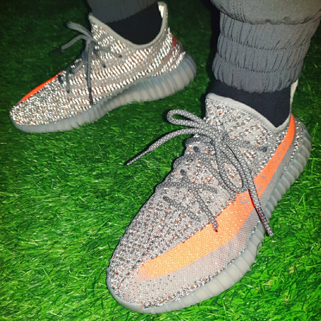 Adidas Yeezy Boost 350 V2 Beluga - Reflective 착용 스타일 - 5