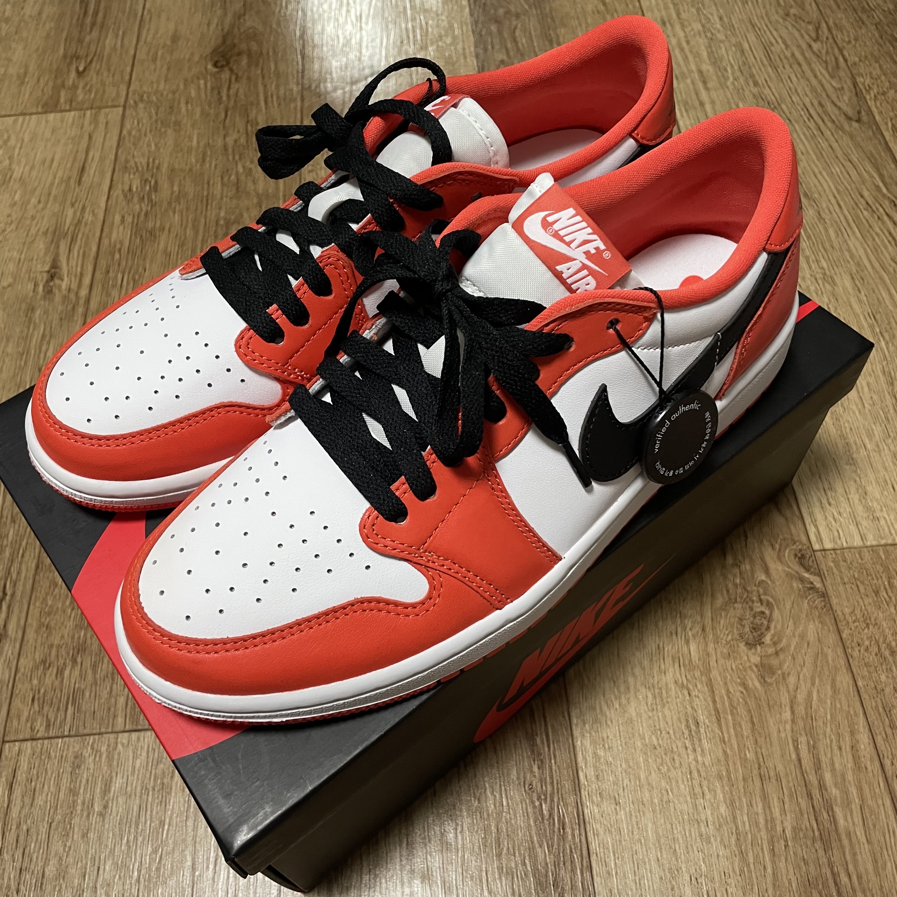 Jordan 1 Low OG Starfish, (W) Jordan 1 Low OG Starfish 착용 스타일 - 1