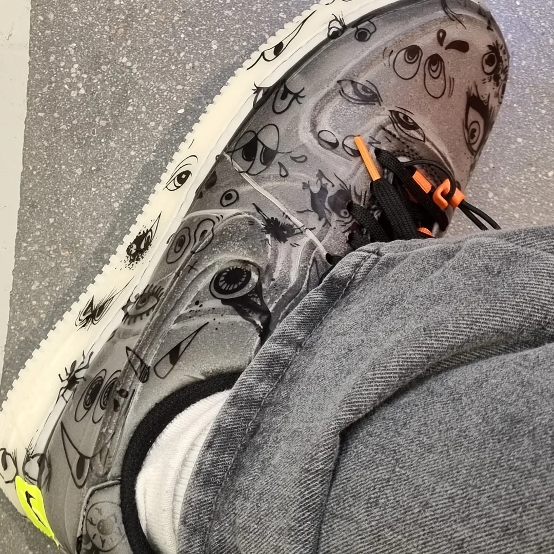 Nike Air Force 1 Low Experimental Halloween 착용 스타일
