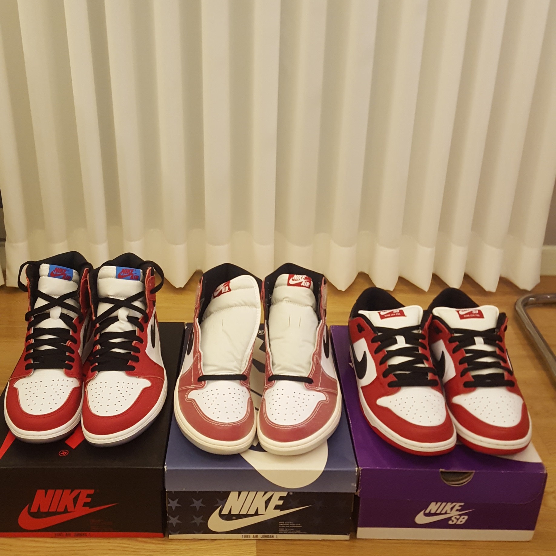 Jordan 1 x Trophy Room Retro High OG SP Chicago, Nike SB Dunk Low Pro Chicago 착용 스타일 - 5