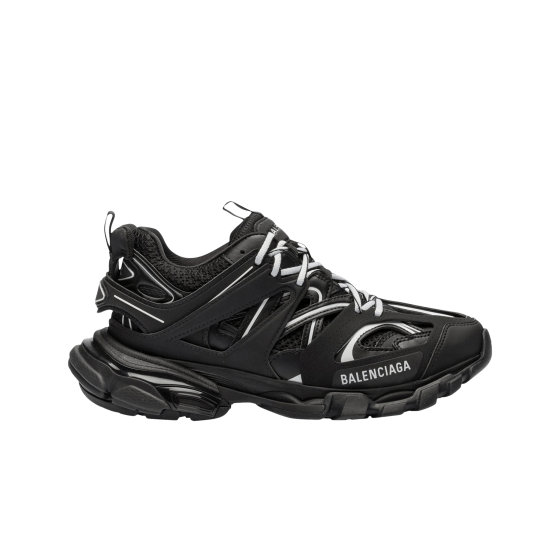 (W) 발렌시아가 트랙 스니커즈 블랙 화이트