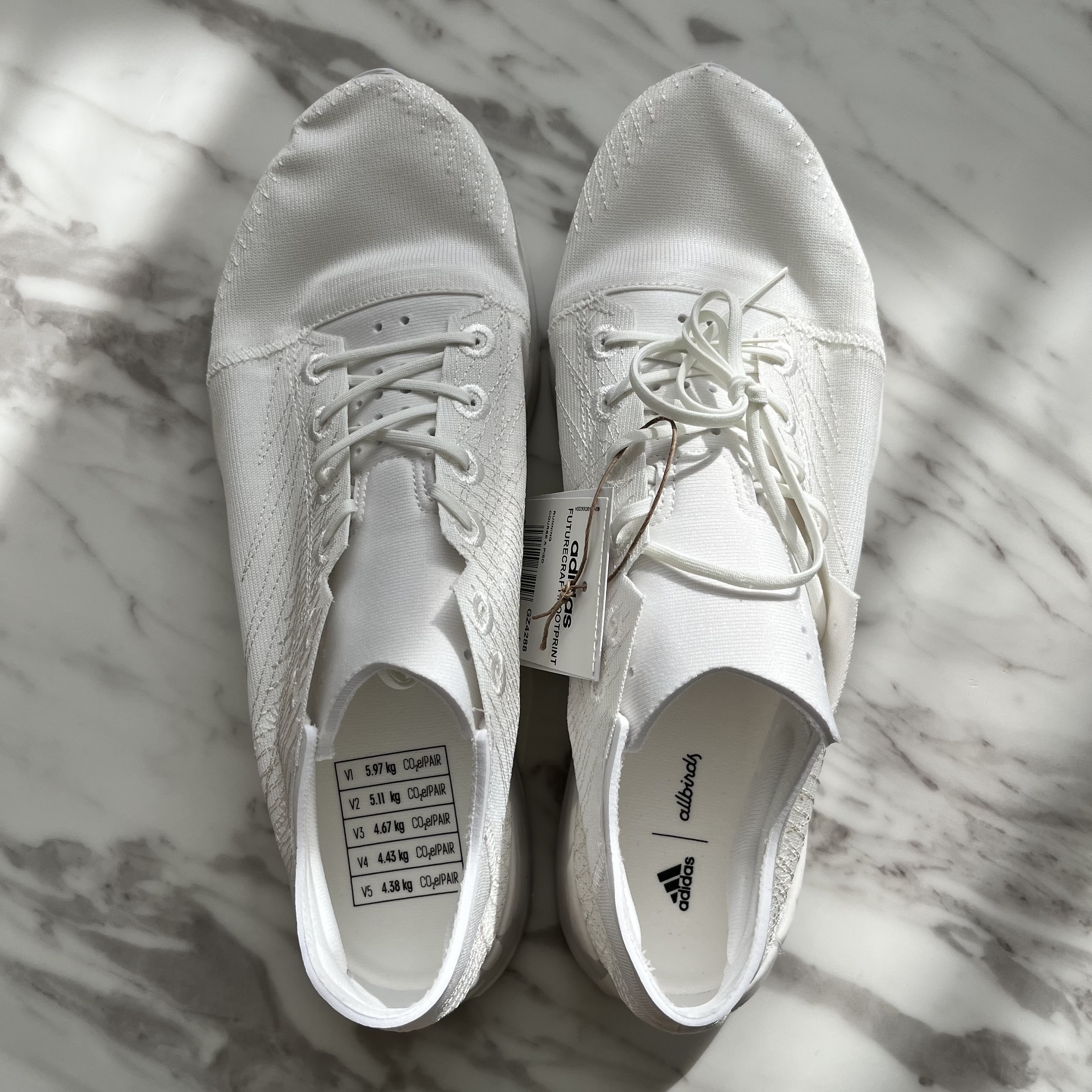 Adidas x Allbirds Futurecraft Footprint Non Dyed 착용 스타일 - 2