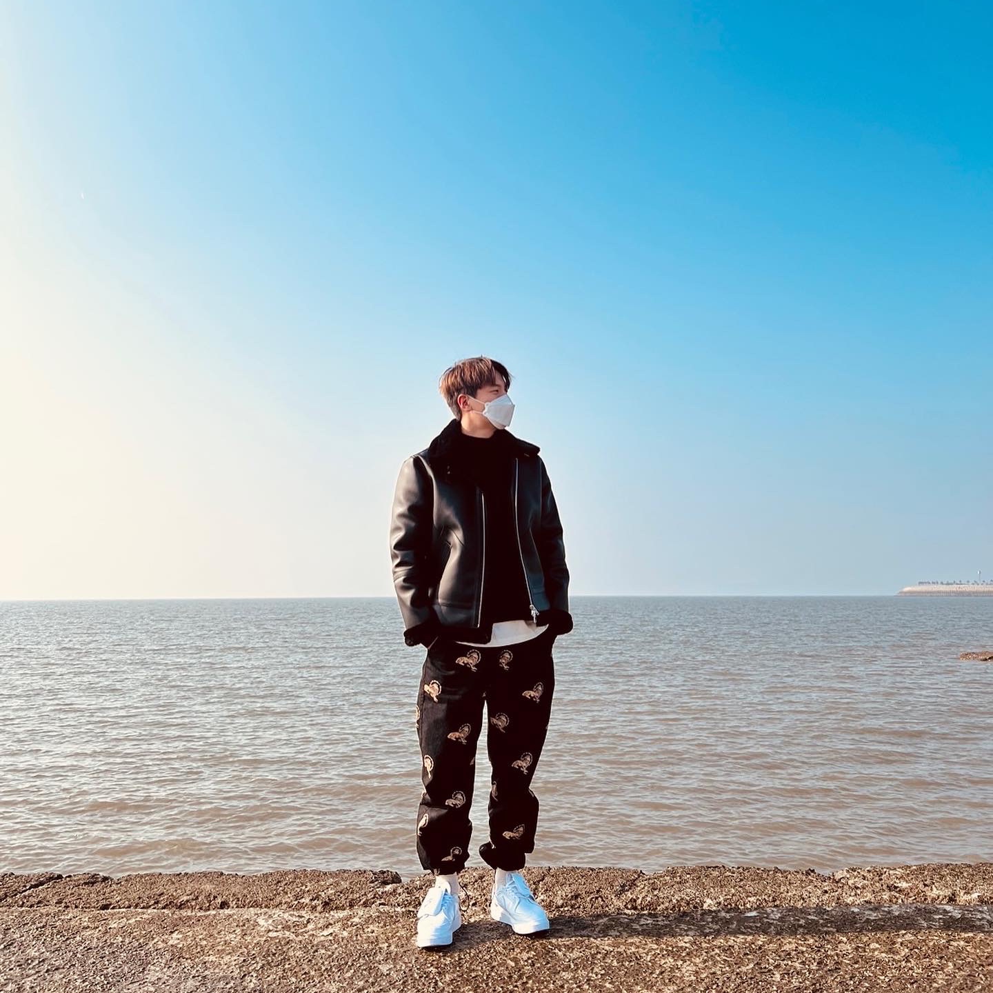 Nike x Peaceminusone Kwondo1 White 착용 스타일