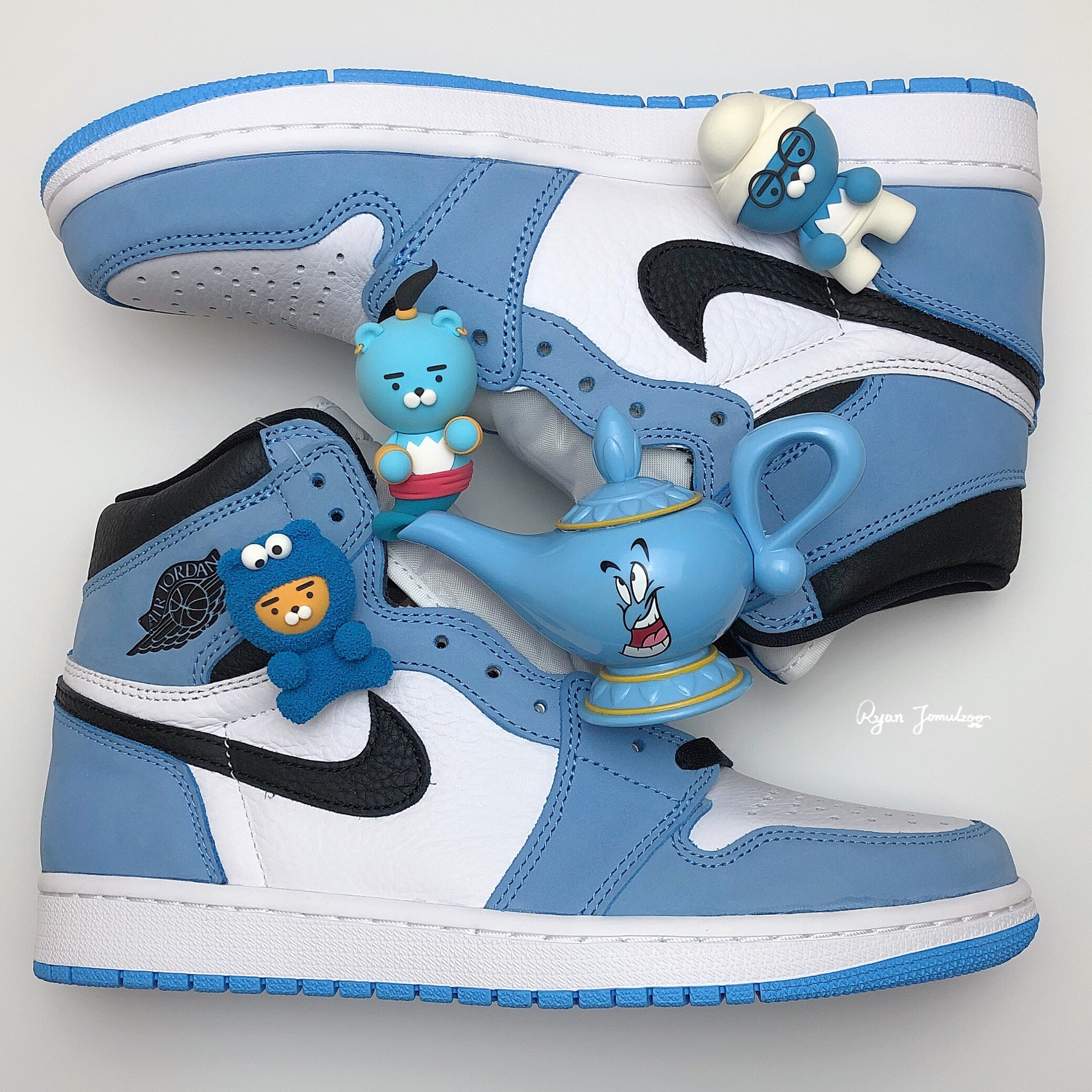 Jordan 1 Retro High OG University Blue 착용 스타일