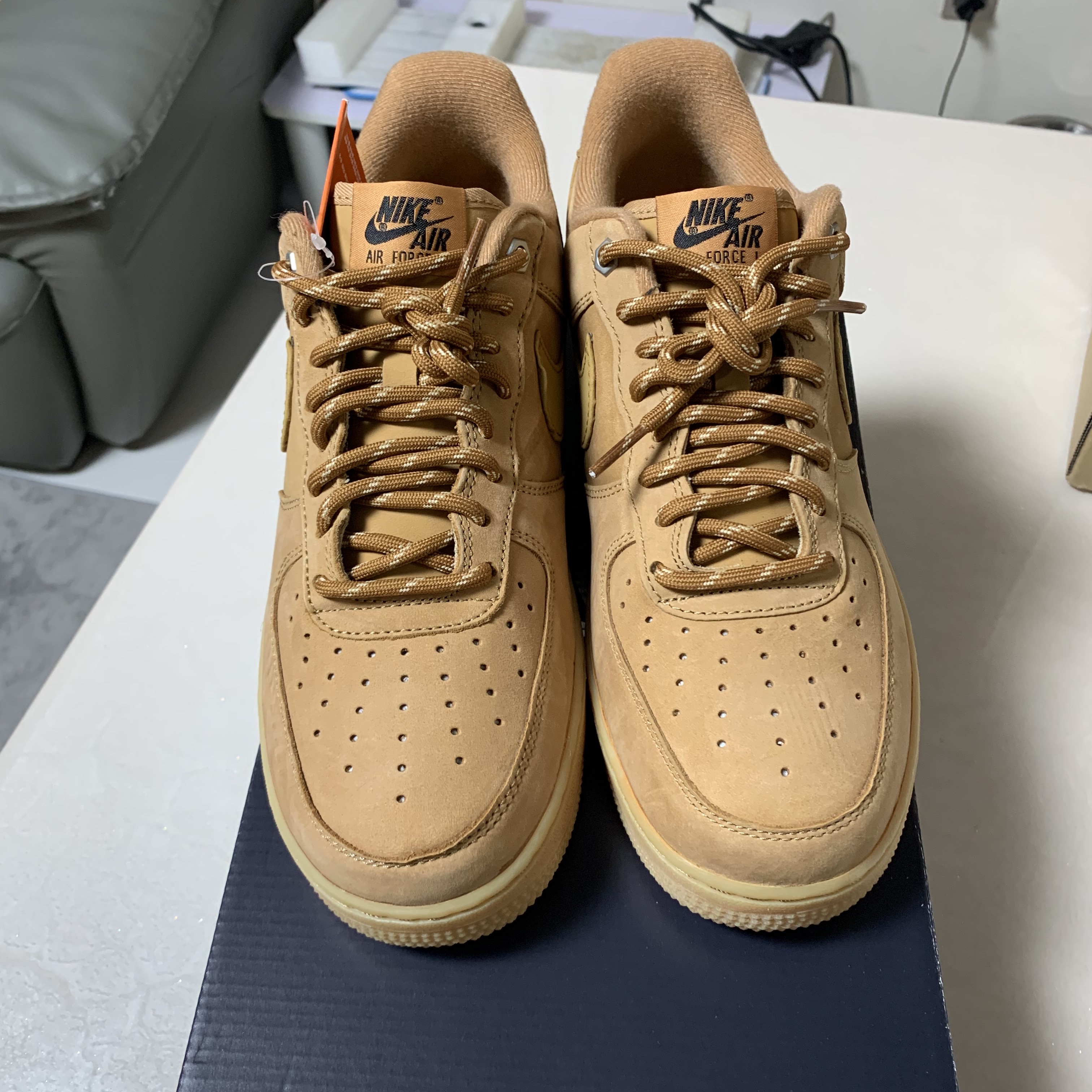 Nike Air Force 1 '07 WB Flax 착용 스타일 - 4