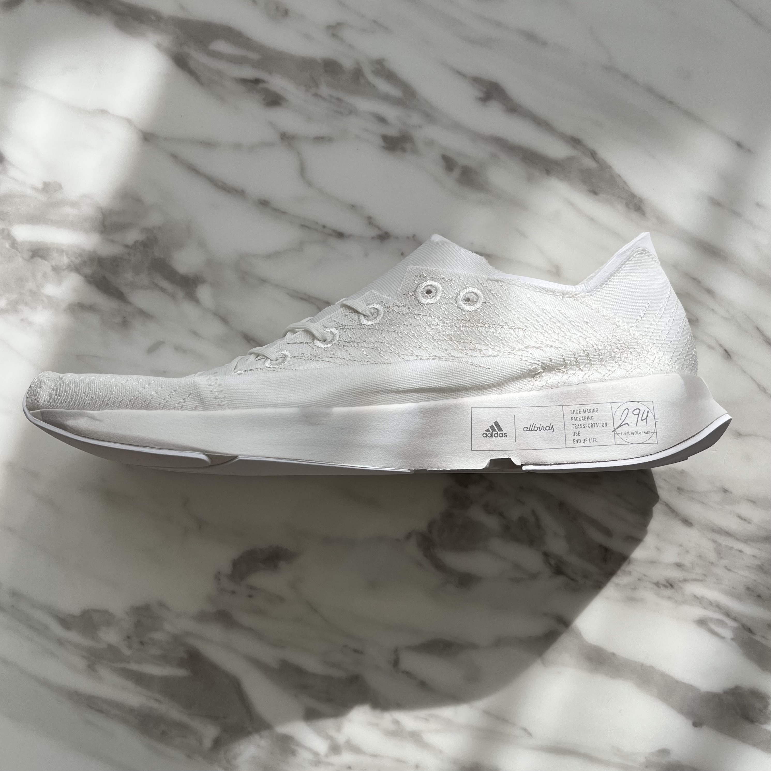 Adidas x Allbirds Futurecraft Footprint Non Dyed 착용 스타일 - 1