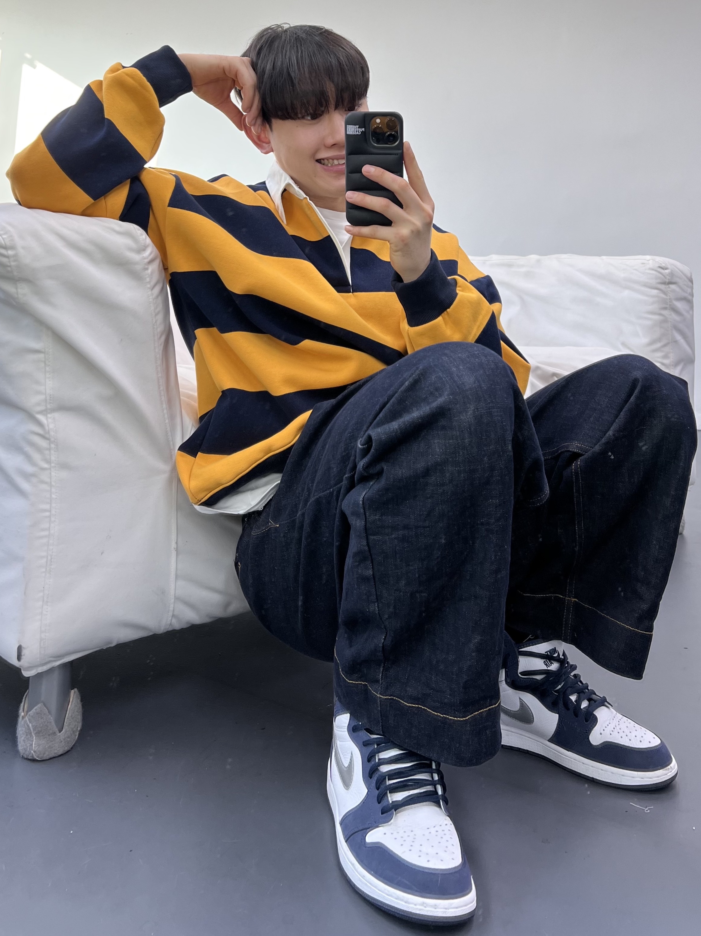 Jordan 1 Retro High OG CO.JP Midnight Navy 착용 스타일