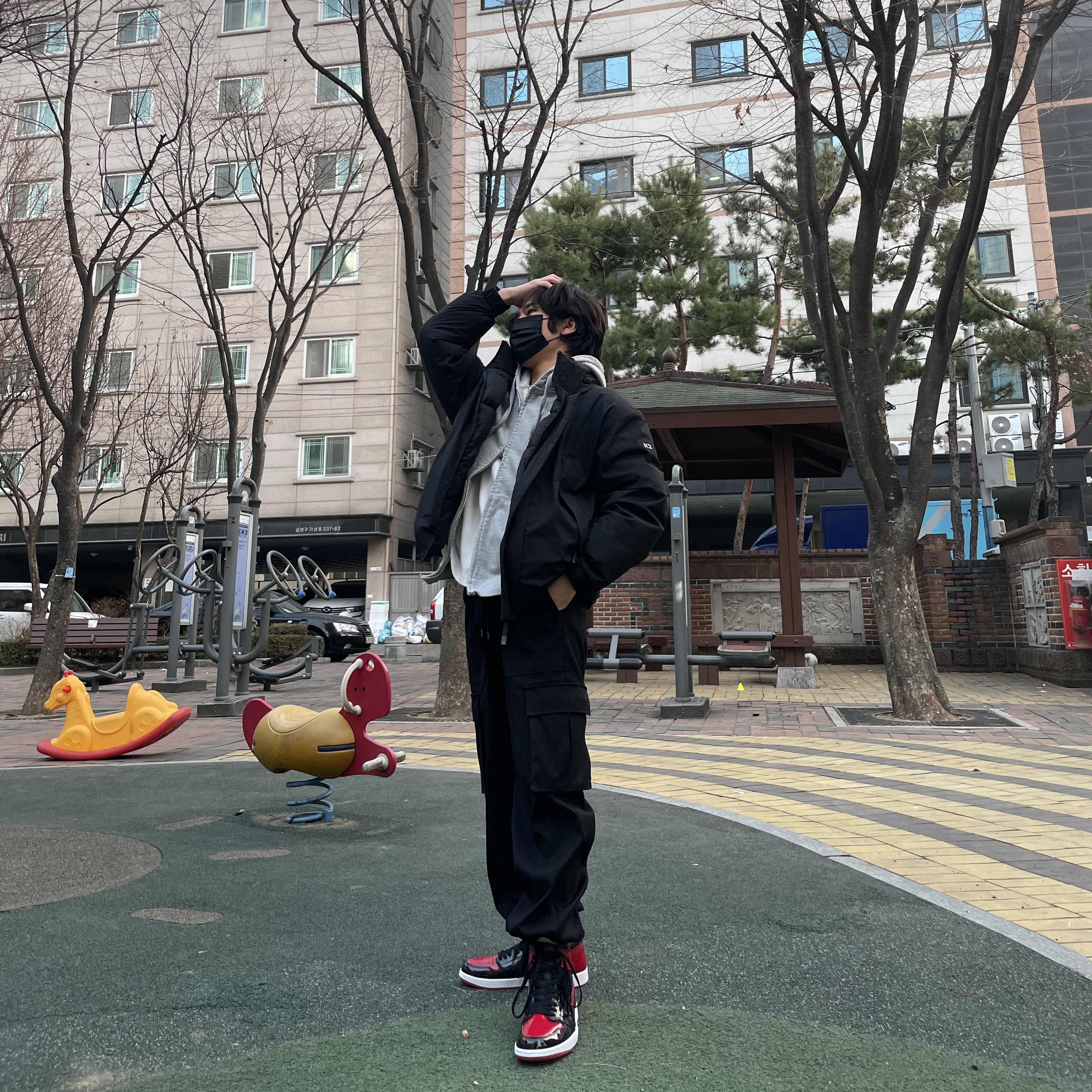 Jordan 1 Retro High OG Patent Bred 착용 스타일