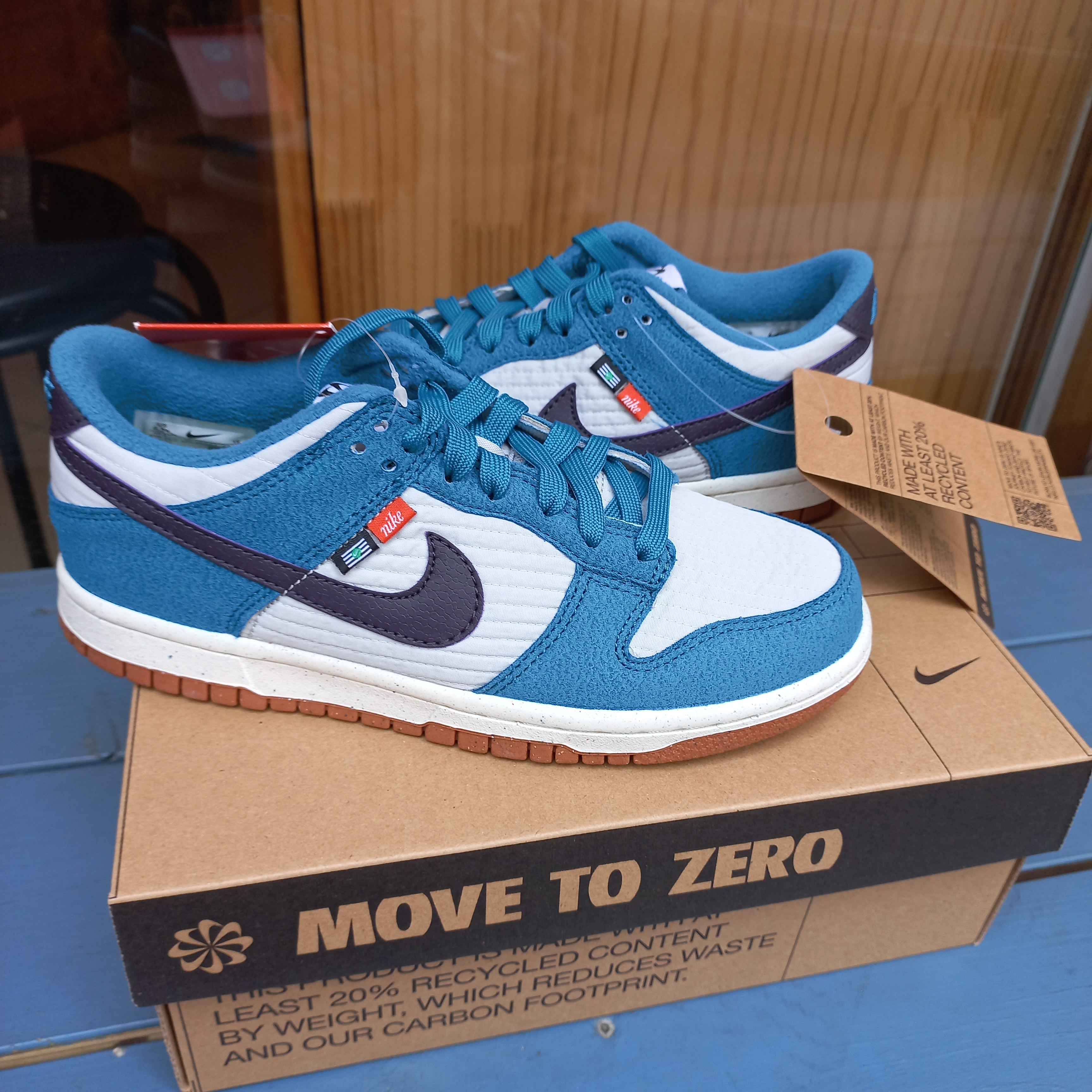 (GS) Nike Dunk Low SE Next Nature Riftblue 착용 스타일 - 1