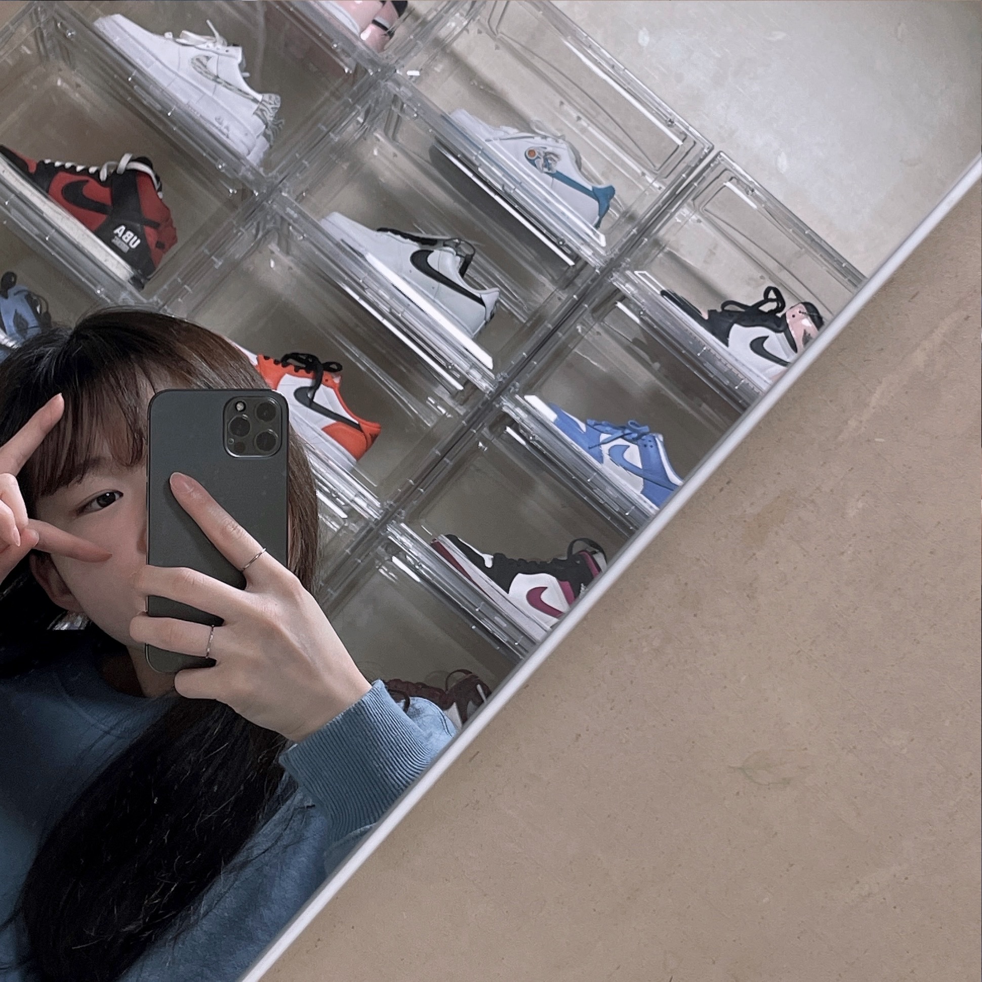 (W) Jordan 1 Low OG Starfish, Nike x Peaceminusone Air Force 1 Low Para-Noise 2.0 착용 스타일