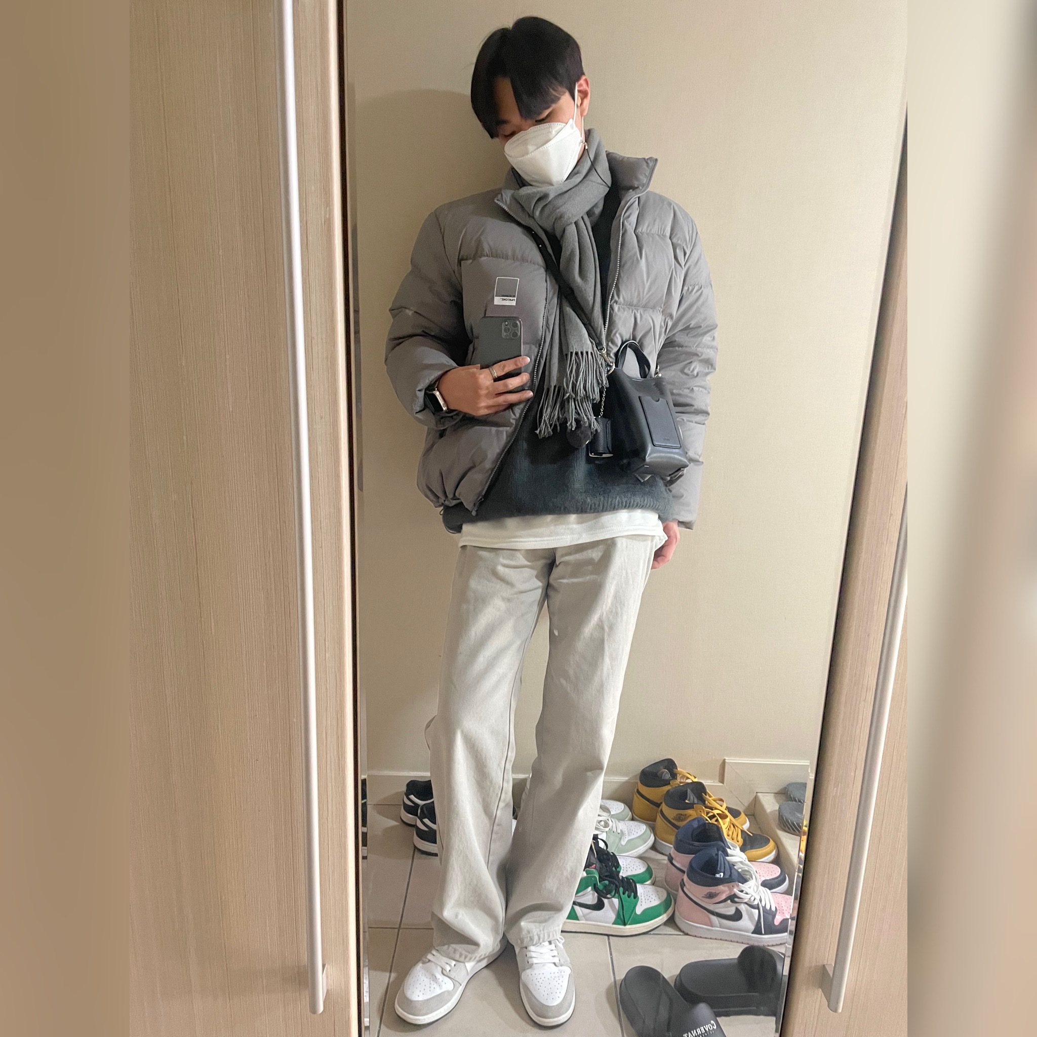 (GS) Jordan 1 Retro High OG Light Smoke Grey 착용 스타일