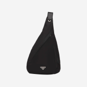 Prada Re-Nylon and Leather Shoulder Strap Backpack Black