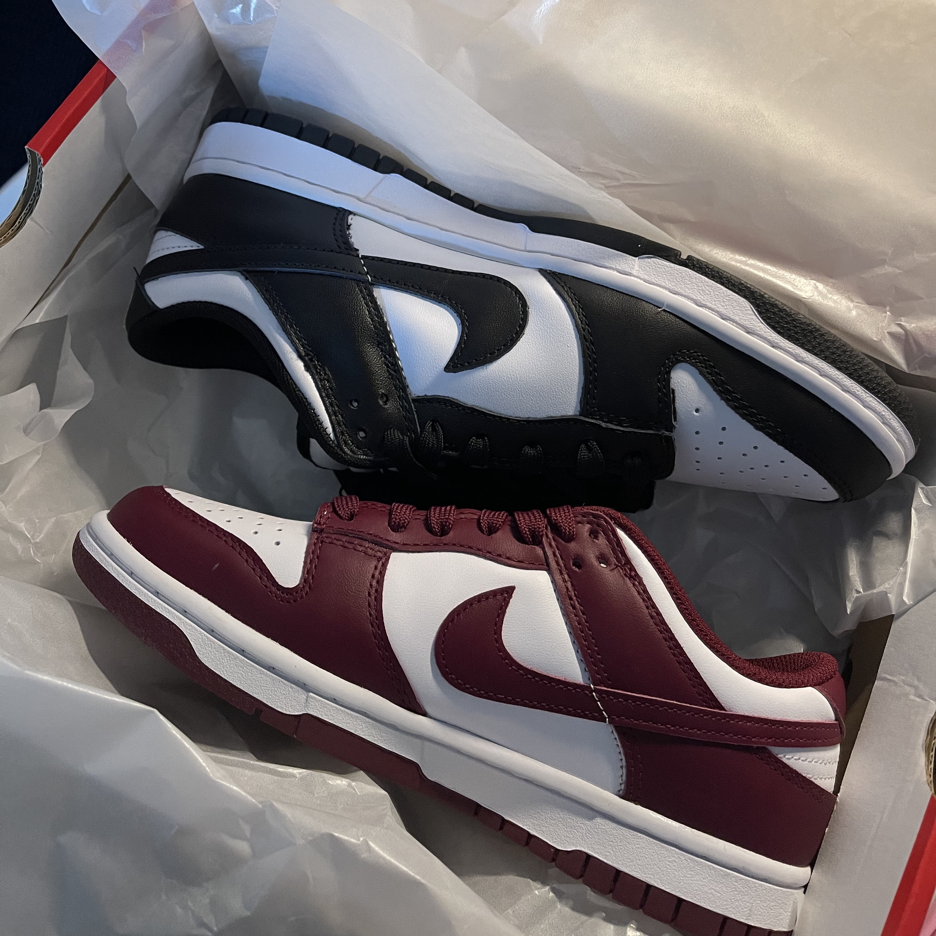 Nike Dunk Low Retro Black, (W) Nike Dunk Low Bordeaux ์ฐฉ์ฉ ์คํ์ผ