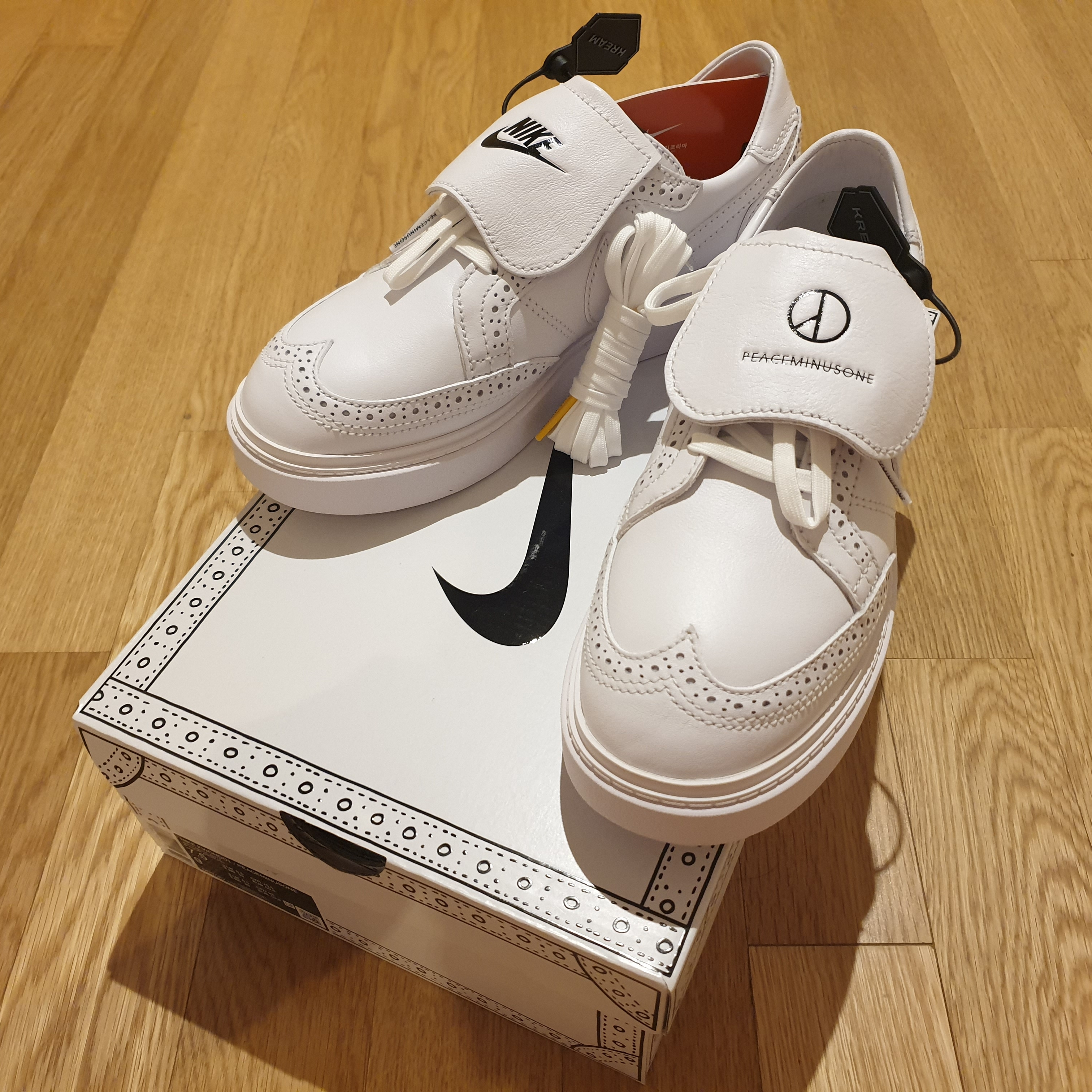 Nike x Peaceminusone Kwondo1 White 착용 스타일