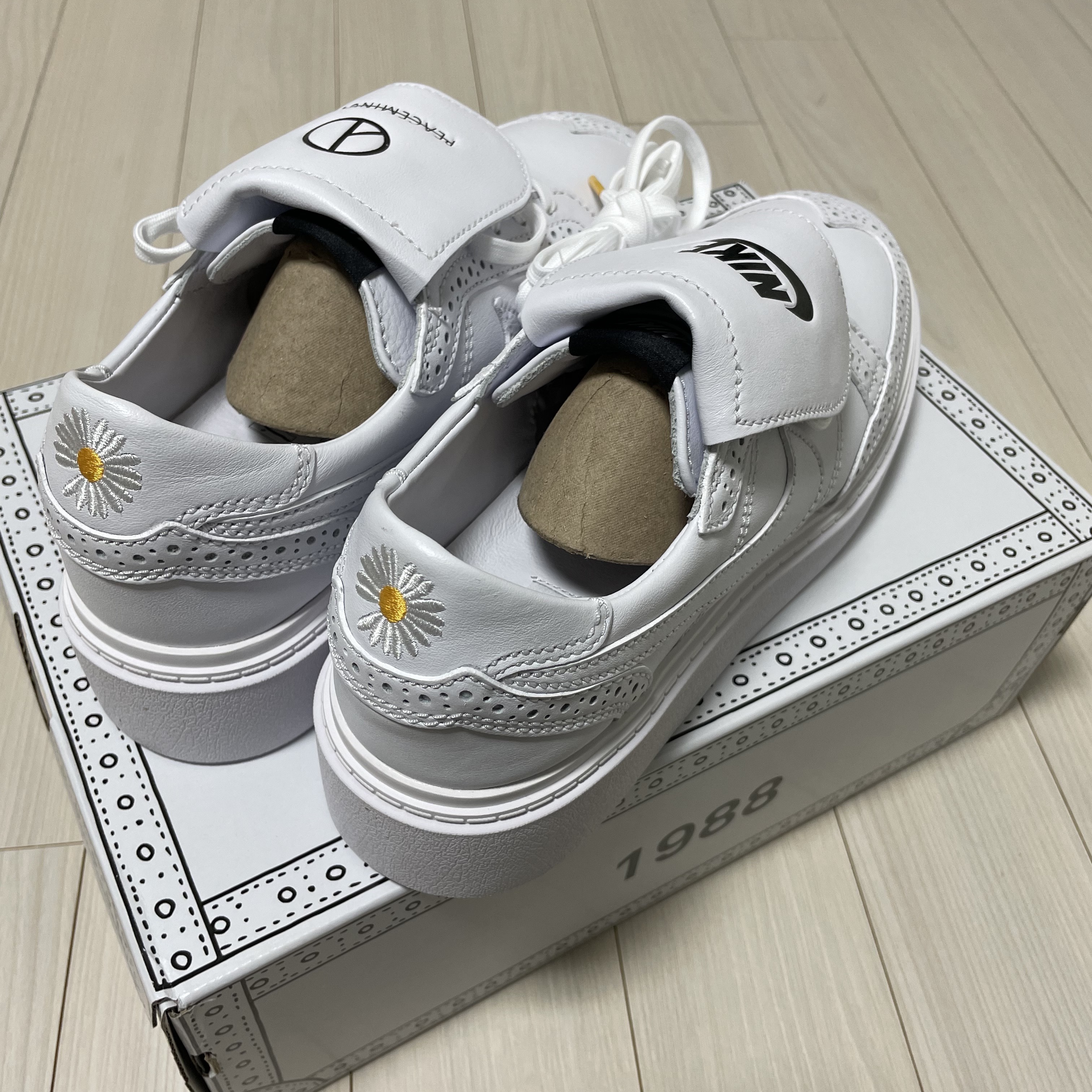 Nike x Peaceminusone Kwondo1 White 착용 스타일 - 2
