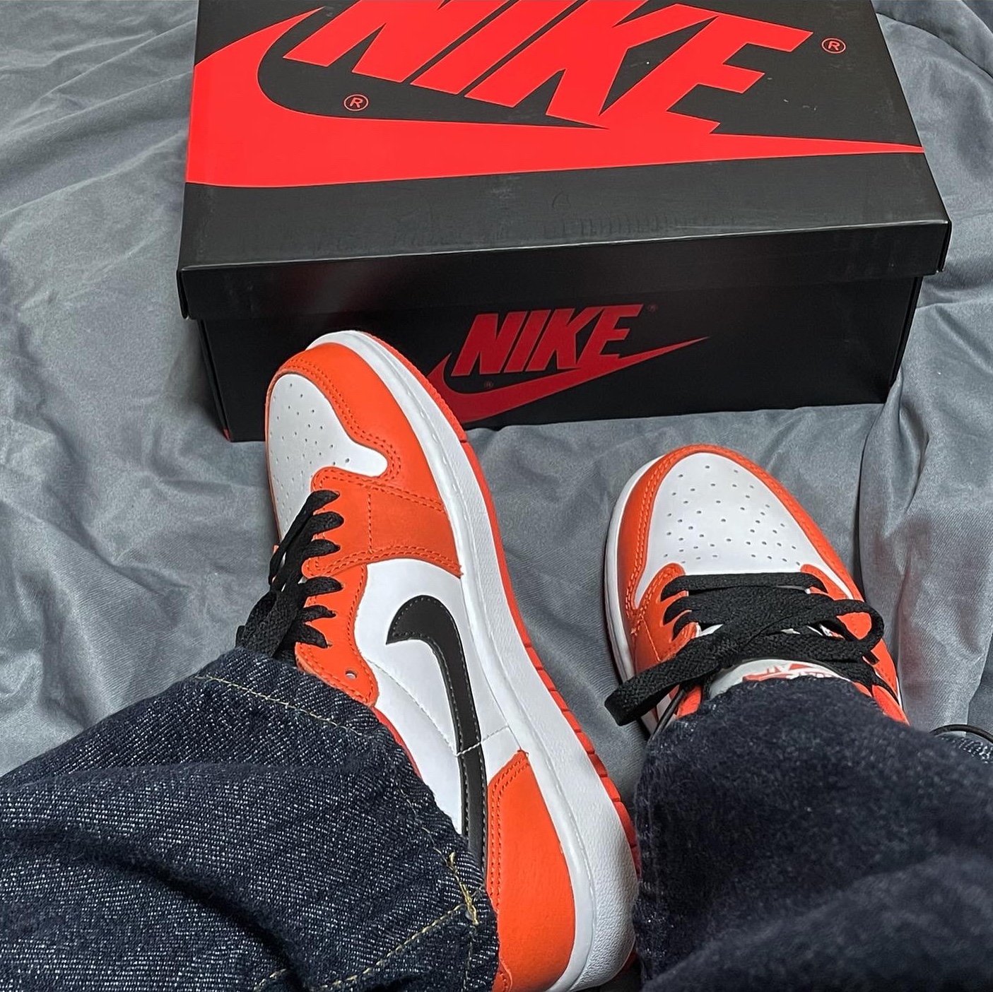 (W) Jordan 1 Low OG Starfish 착용 스타일 - 1