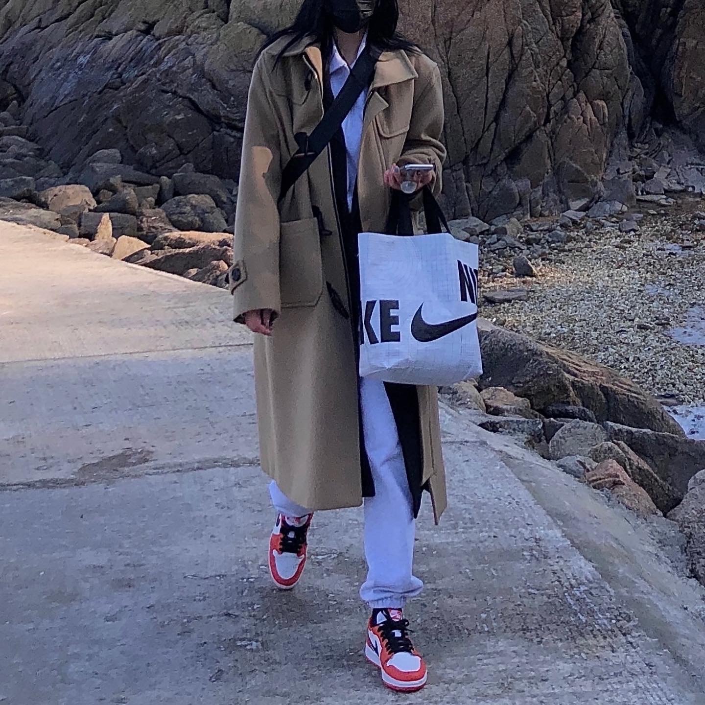 (W) Jordan 1 Low OG Starfish 착용 스타일 - 2