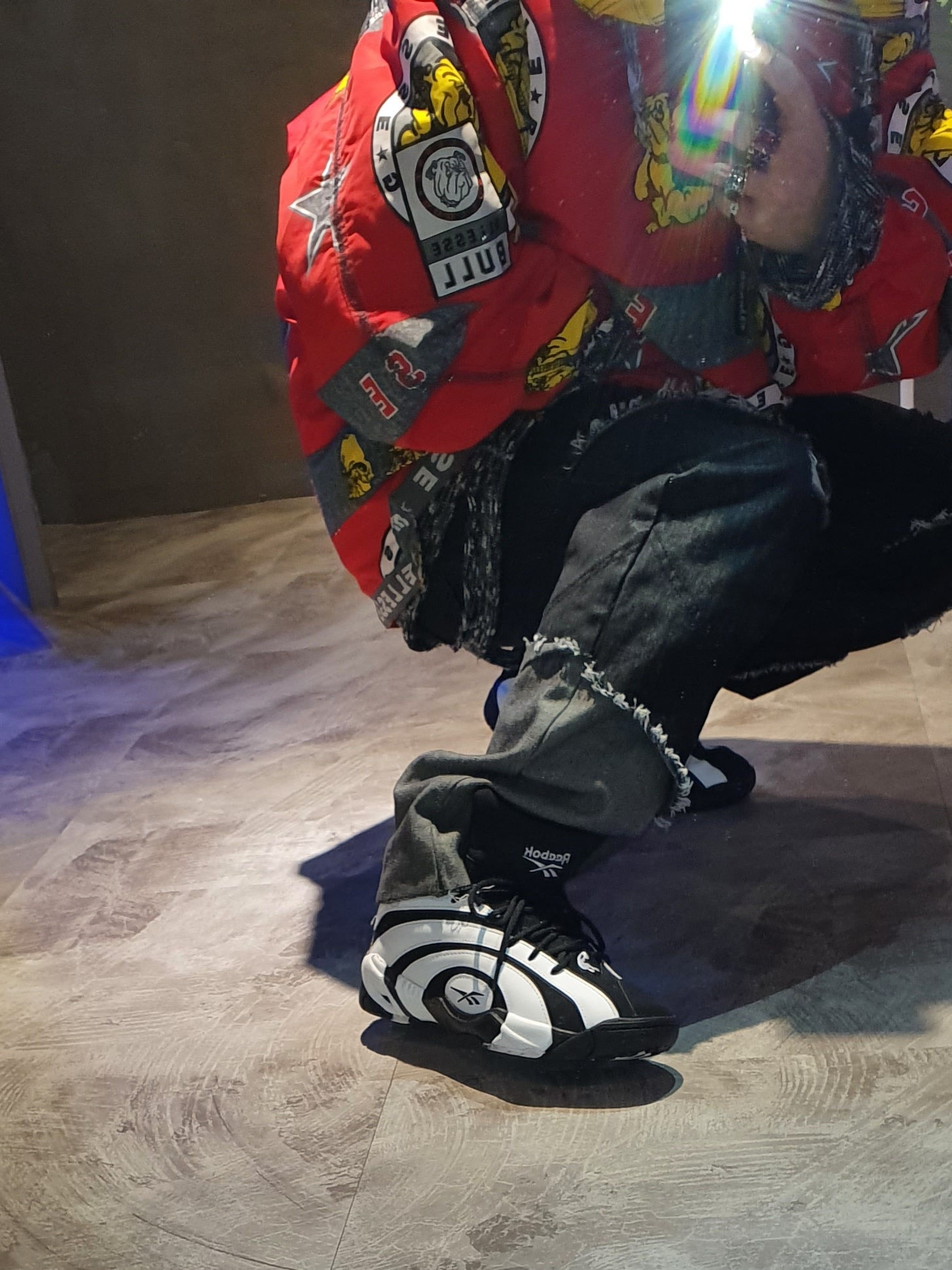 Reebok Shaqnosis White Black 착용 스타일 - 4