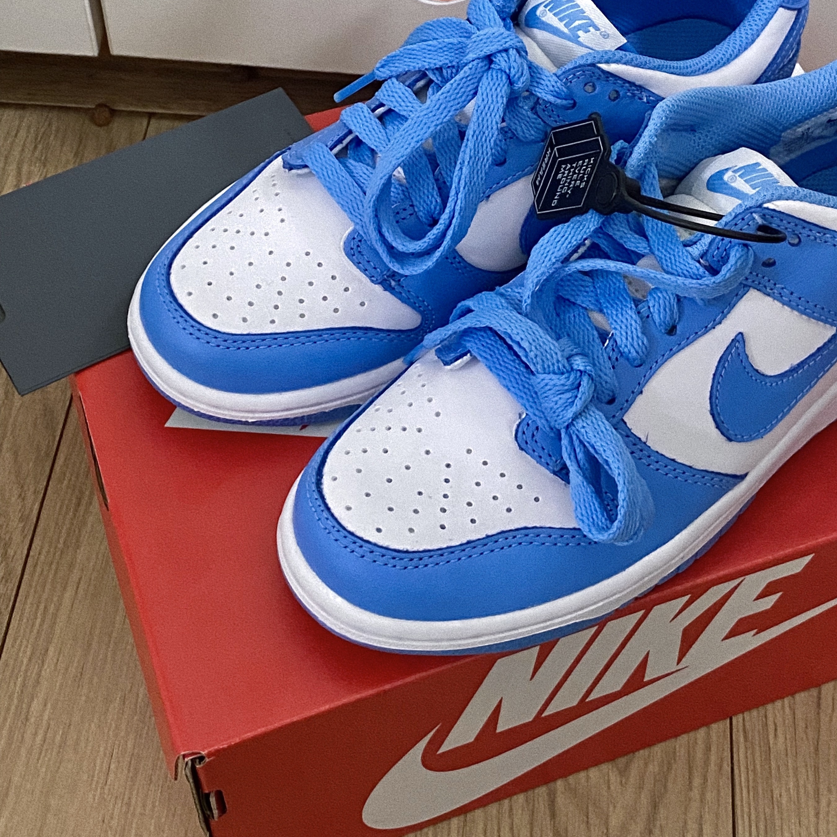 (GS) Nike Dunk Low University Blue 착용 스타일