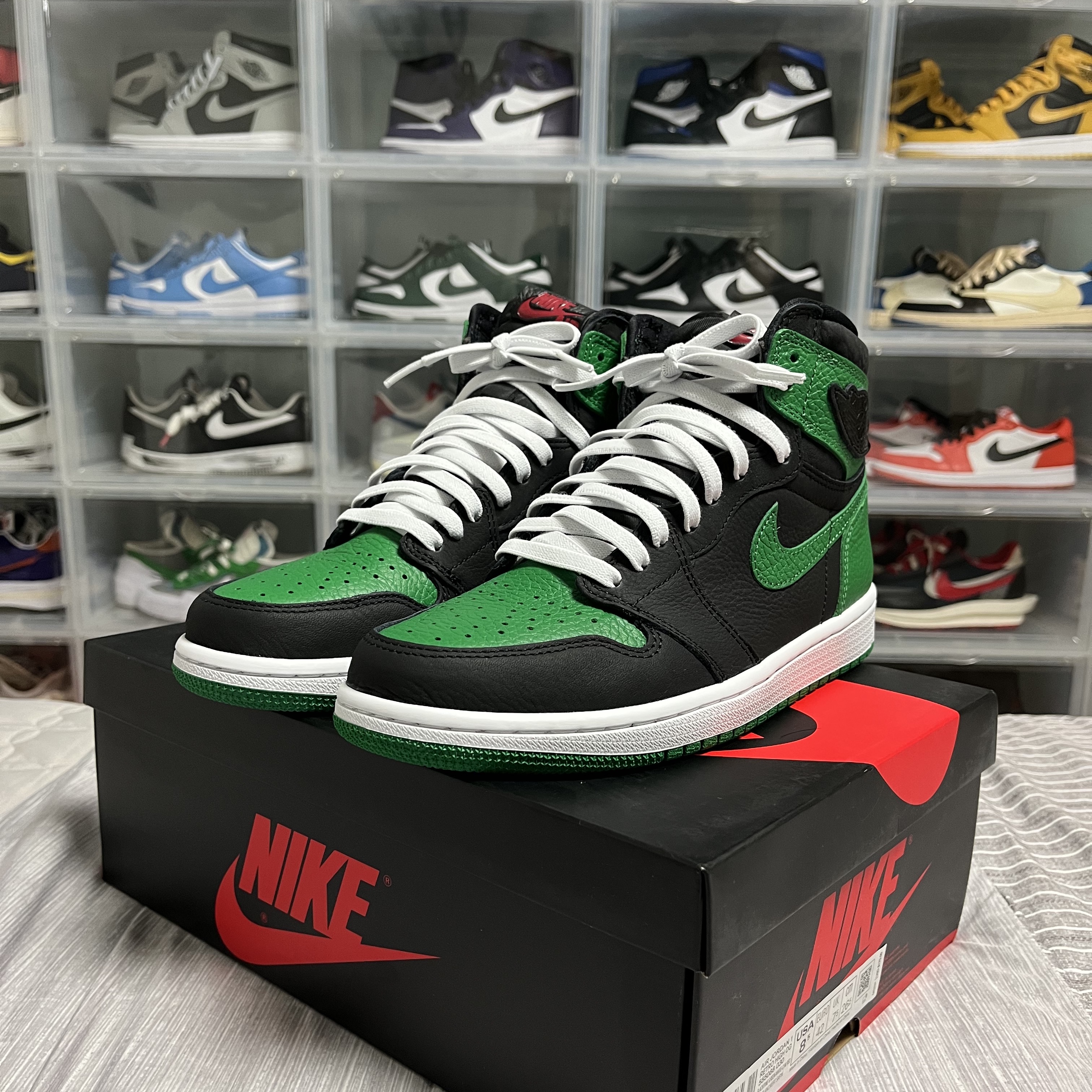 Jordan 1 Retro High OG Pine Green Black 착용 스타일 - 3