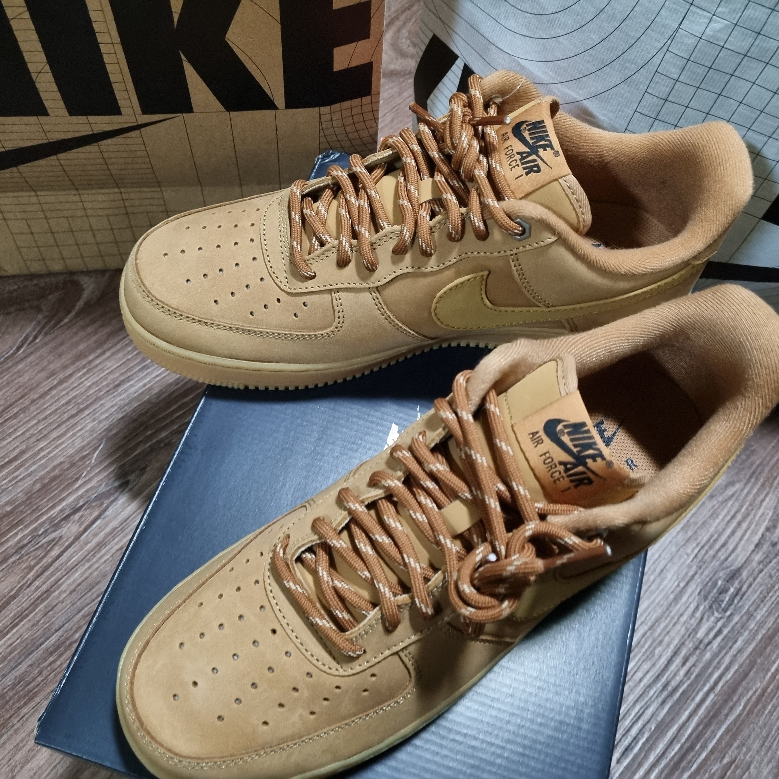 Nike Air Force 1 '07 WB Flax 착용 스타일 - 3