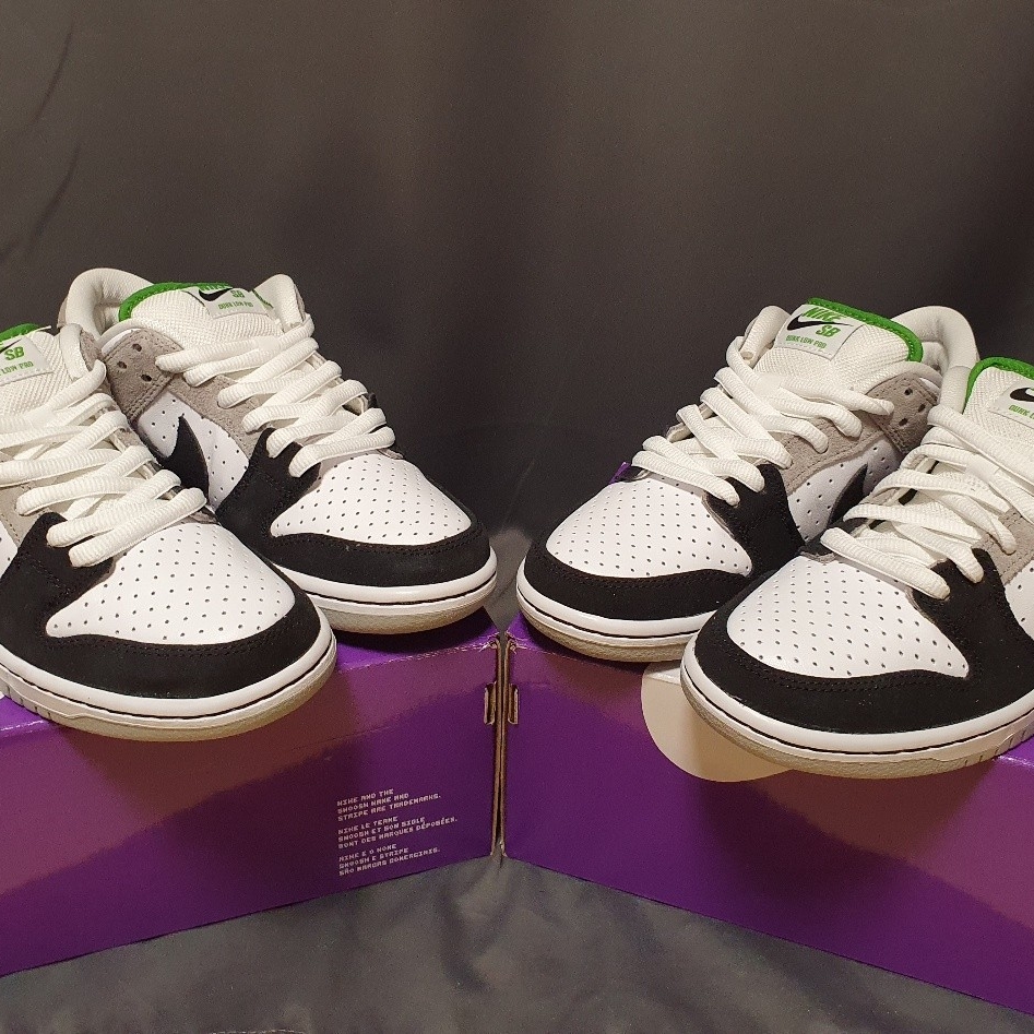 Nike SB Dunk Low Pro Chlorophyll 착용 스타일 - 1