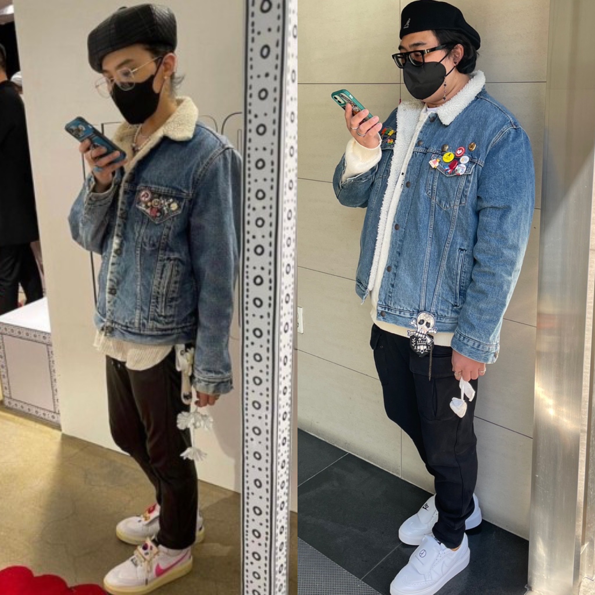 Nike x Peaceminusone Kwondo1 White 착용 스타일