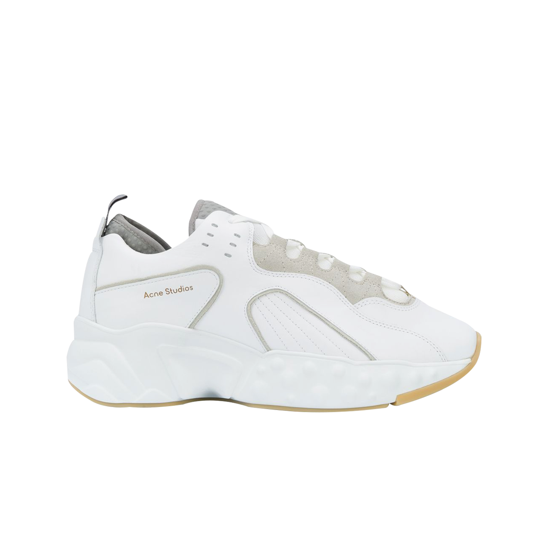 BD0119-100 Acne Studios Rockaway Leather Sneakers White - 20FW/21SS