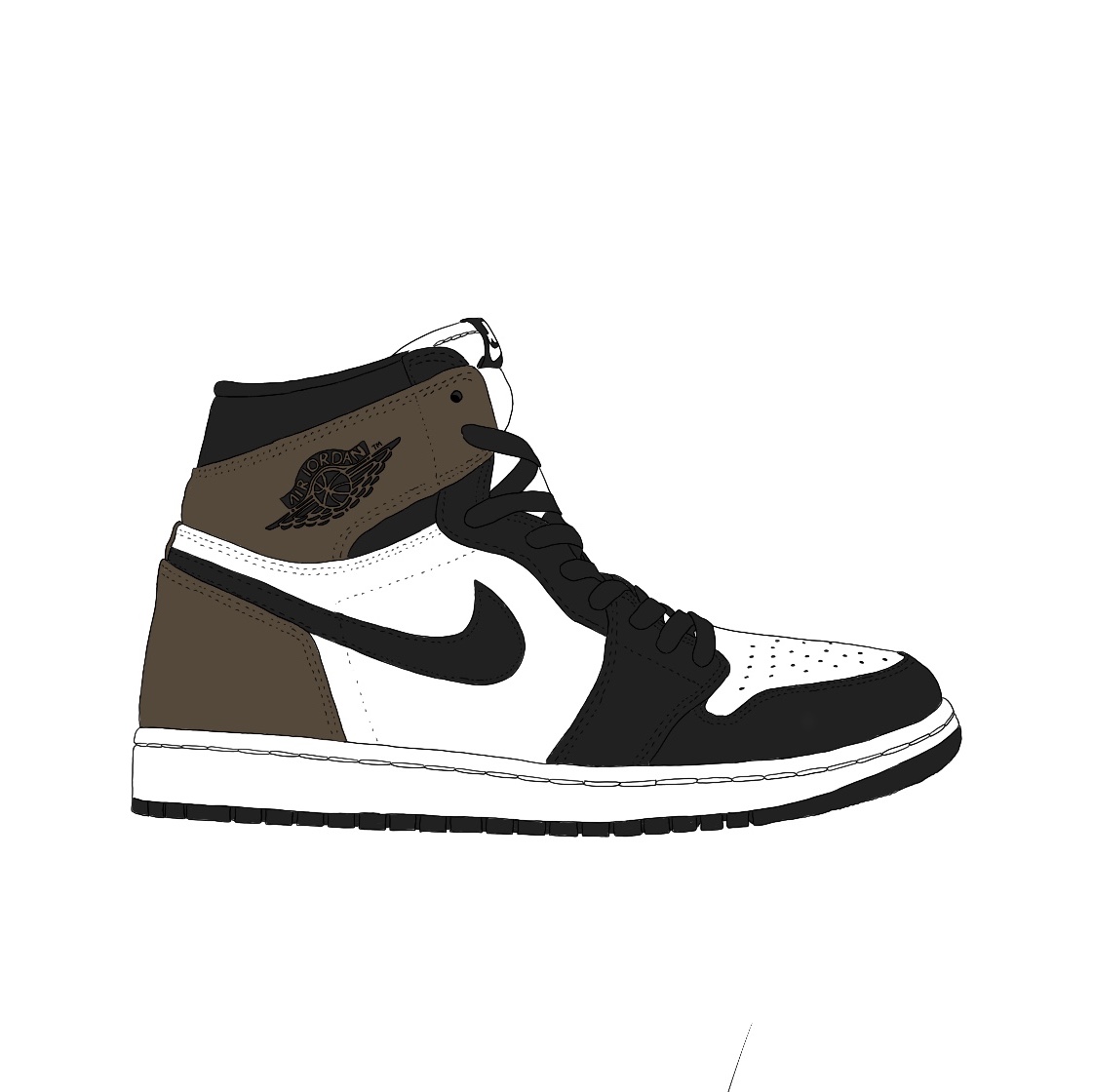 Jordan 1 Retro High OG Black Mocha 착용 스타일