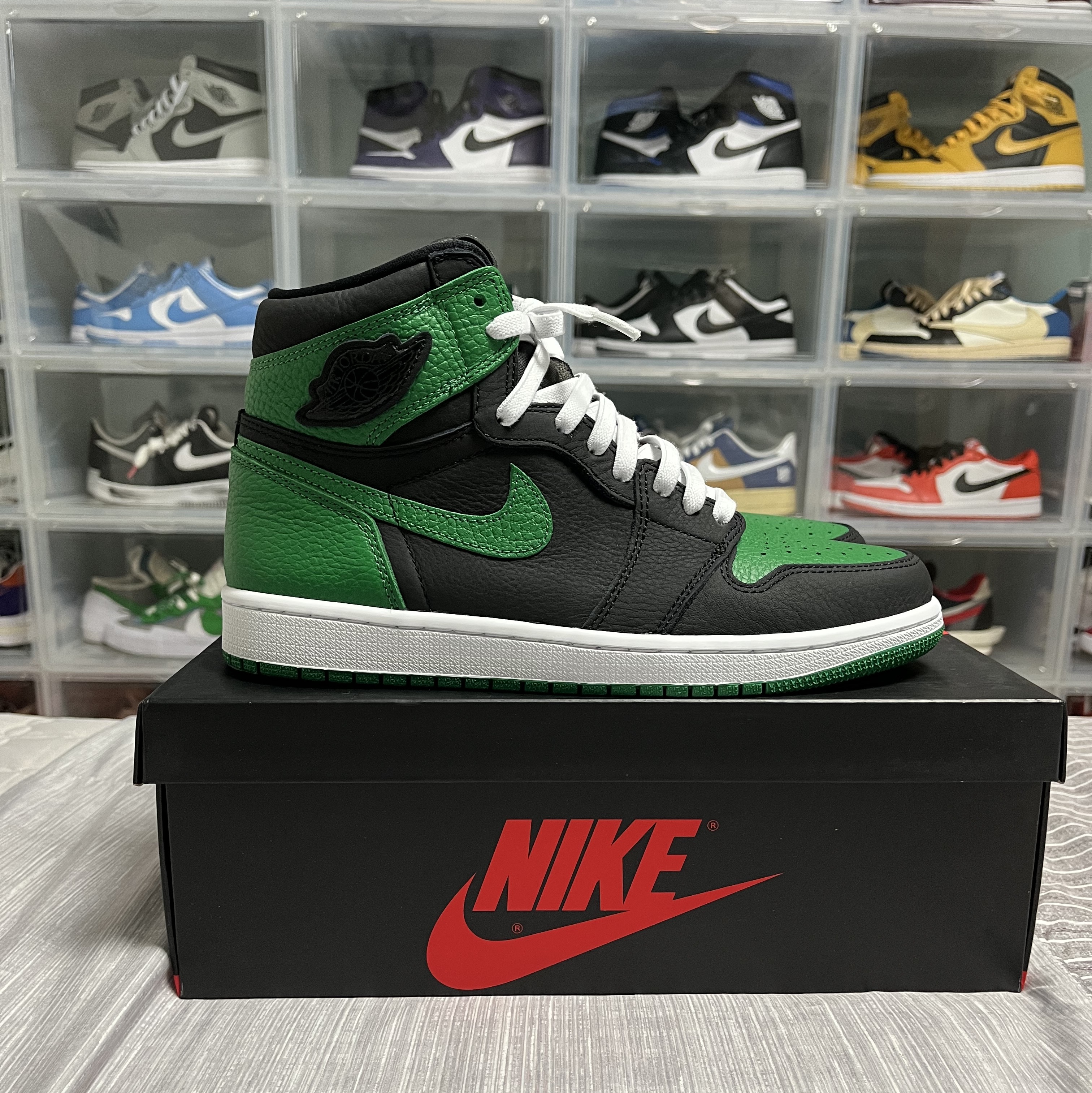 Jordan 1 Retro High OG Pine Green Black 착용 스타일 - 1