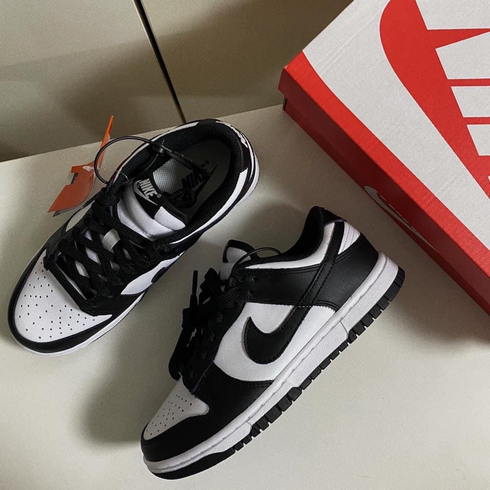 (W) Nike Dunk Low Black 착용 스타일 - 1