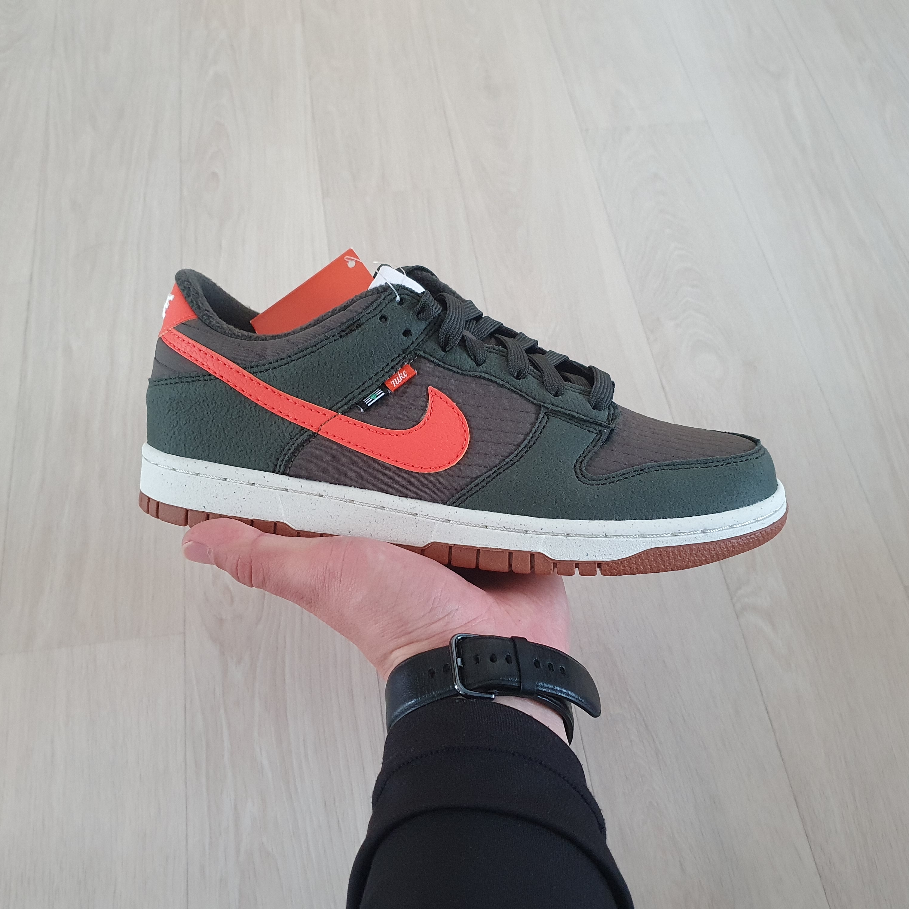 (GS) Nike Dunk Low SE Next Nature Sequoia Olive 착용 스타일