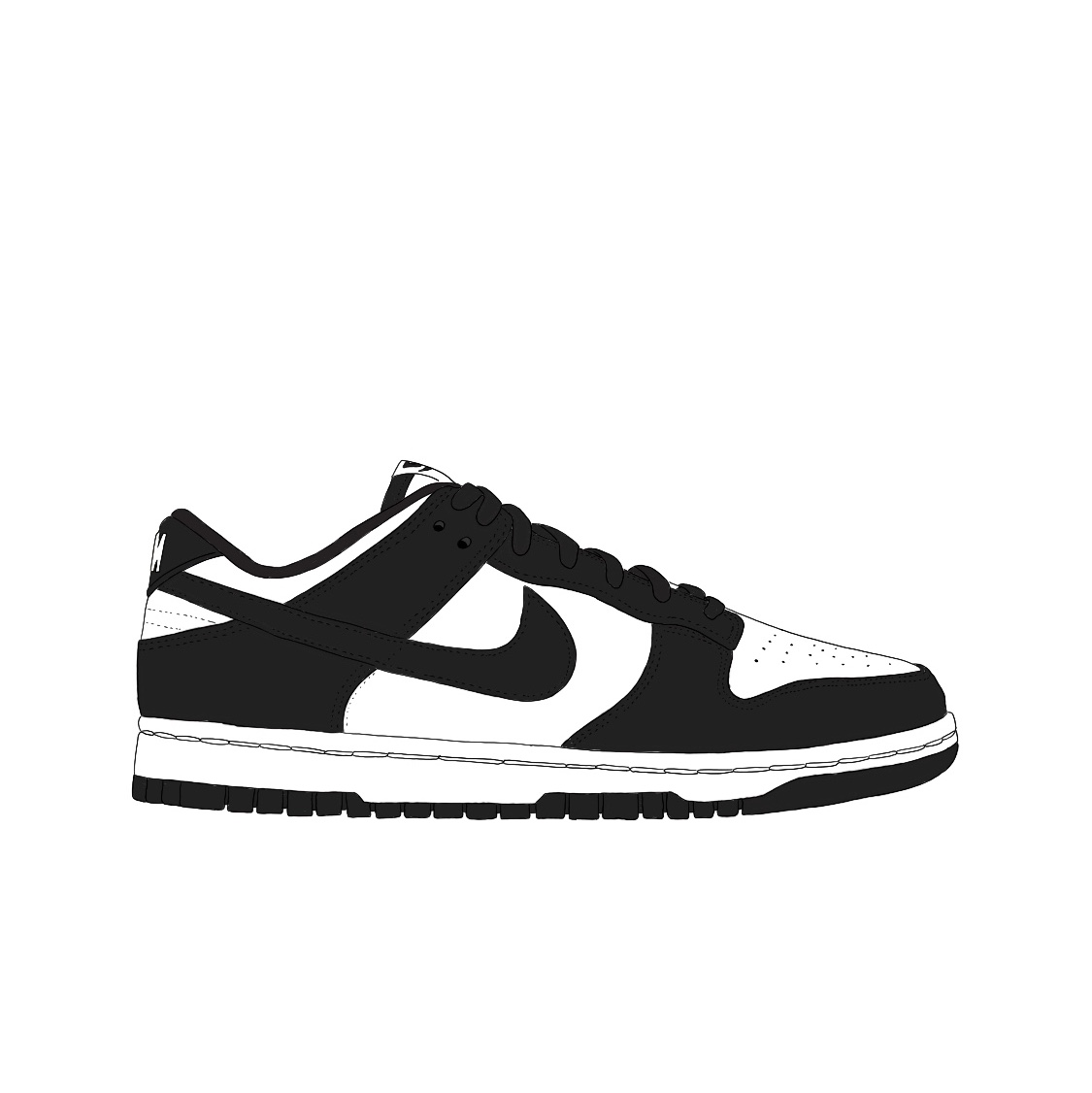Nike Dunk Low Retro Black 착용 스타일