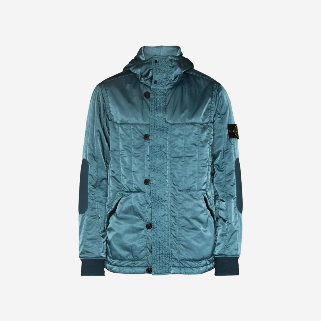 Stone Island 40921 Nylon Raso Quilted-TC Jacket Cobalt Blue - 21FW 상세 이미지 1