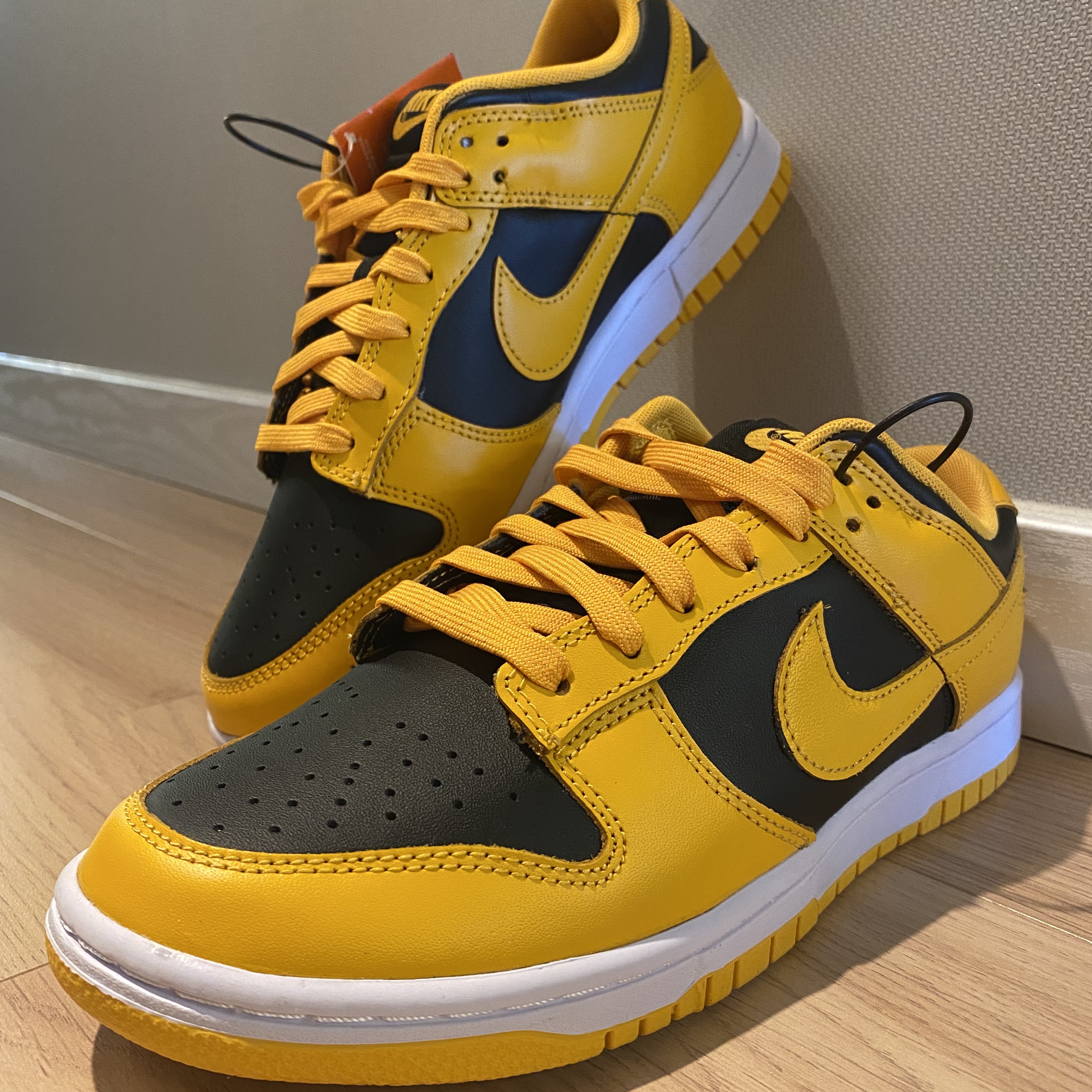 Nike Dunk Low Retro Championship Goldenrod 착용 스타일