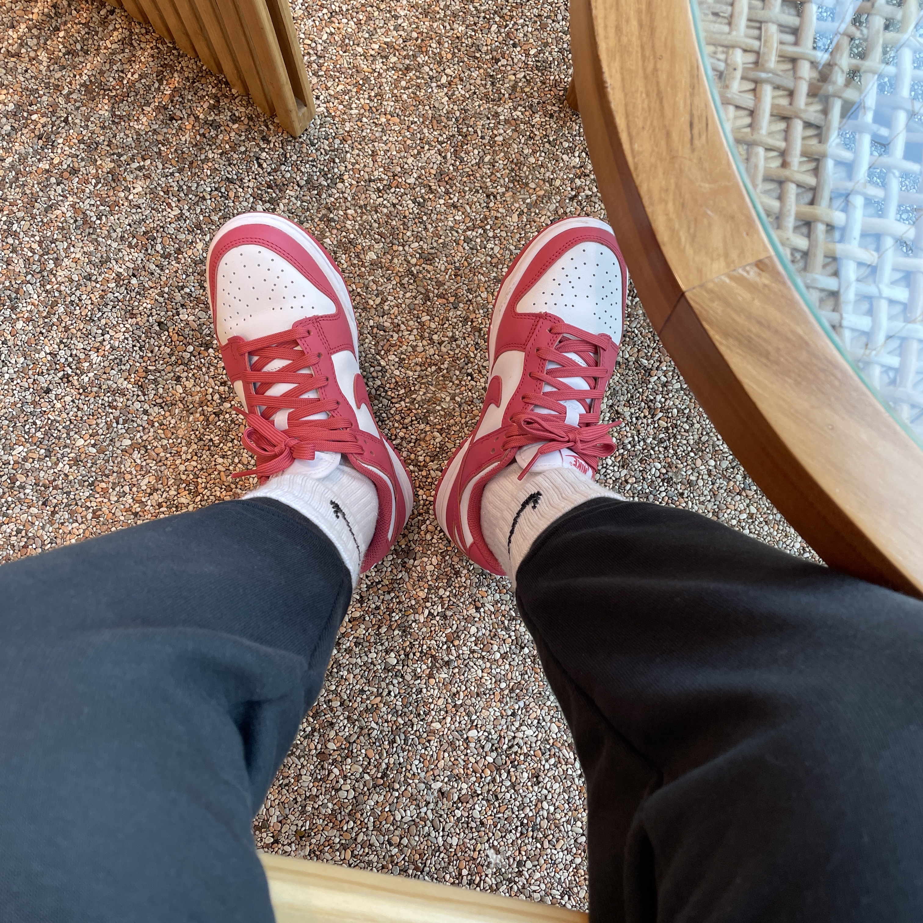 (W) Nike Dunk Low Archeo Pink 착용 스타일 - 2