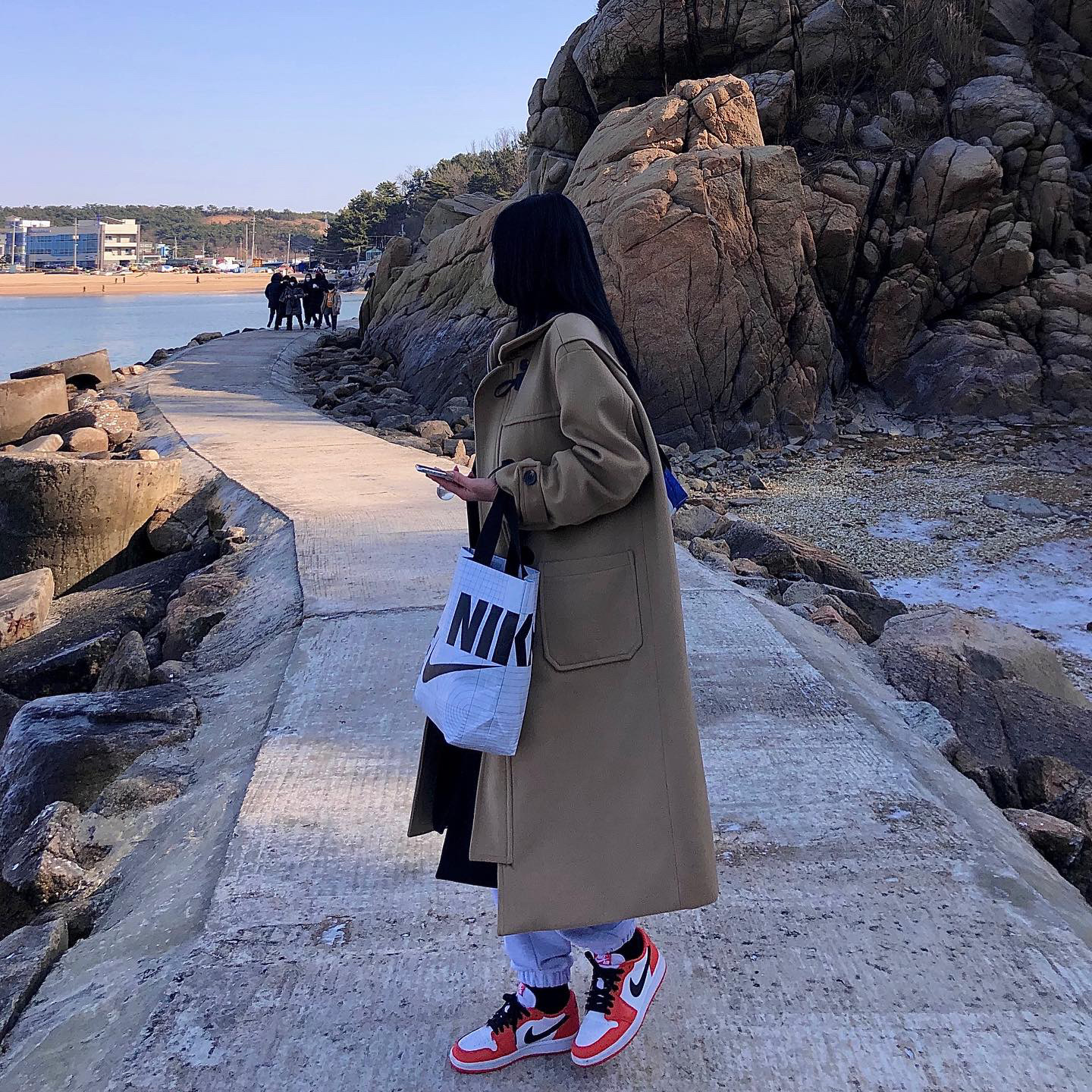 (W) Jordan 1 Low OG Starfish 착용 스타일 - 1