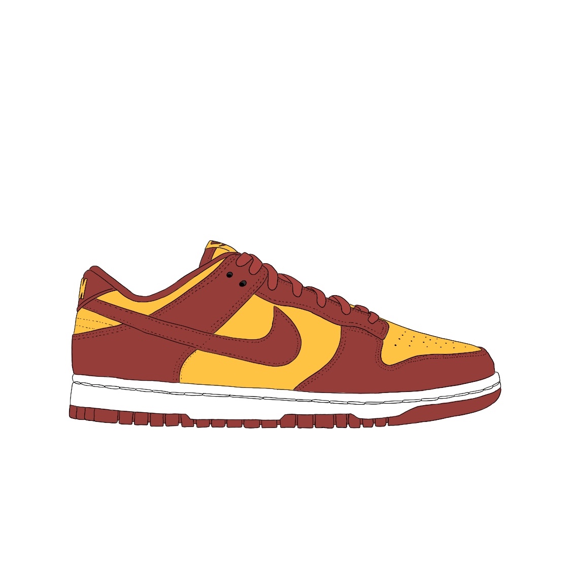 Nike Dunk Low Retro Championship Gold 착용 스타일