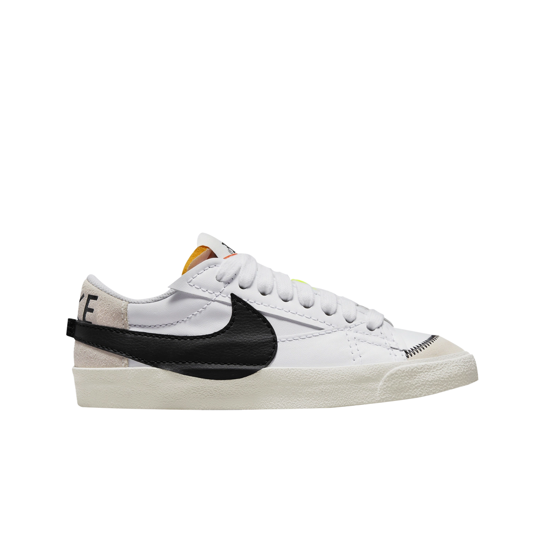 (W) 나이키 블레이저 로우 '77 점보 화이트 블랙 세일((W) Nike Blazer Low '77 Jumbo White Black Sail)