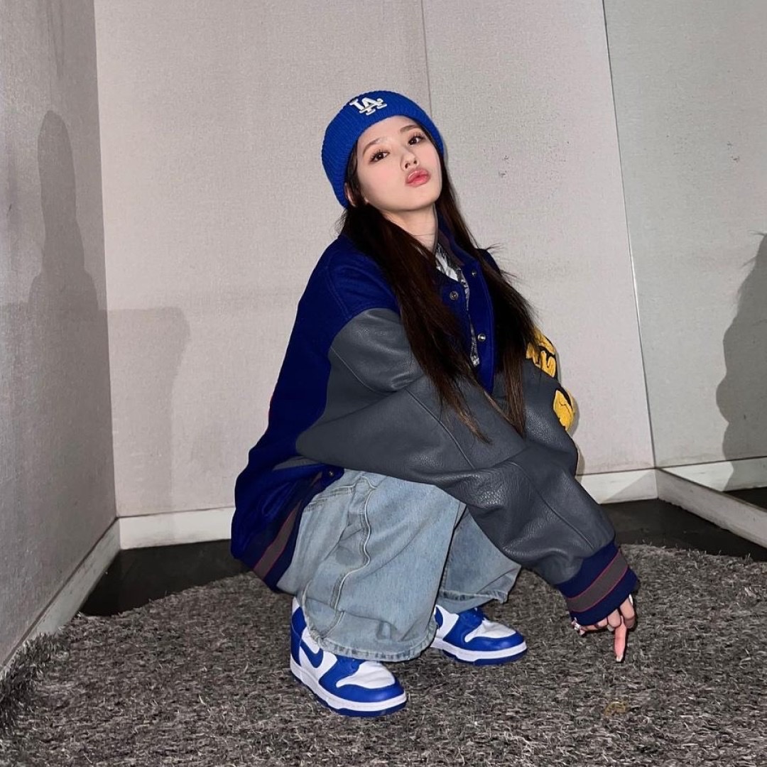 Nike Dunk High Retro Game Royal, (GS) Nike Dunk High Game Royal 착용 스타일 - 2