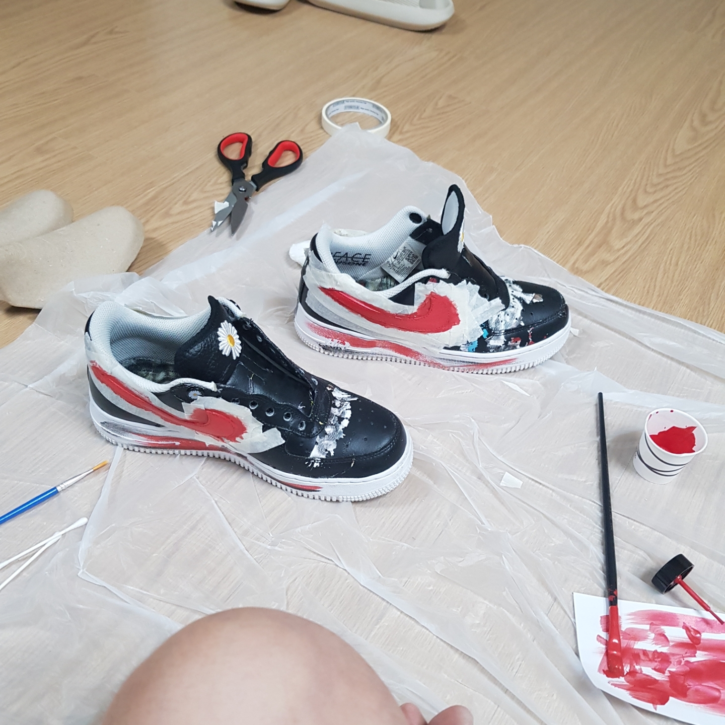 Nike x Peaceminusone Air Force 1 Low Para-Noise 착용 스타일 - 3