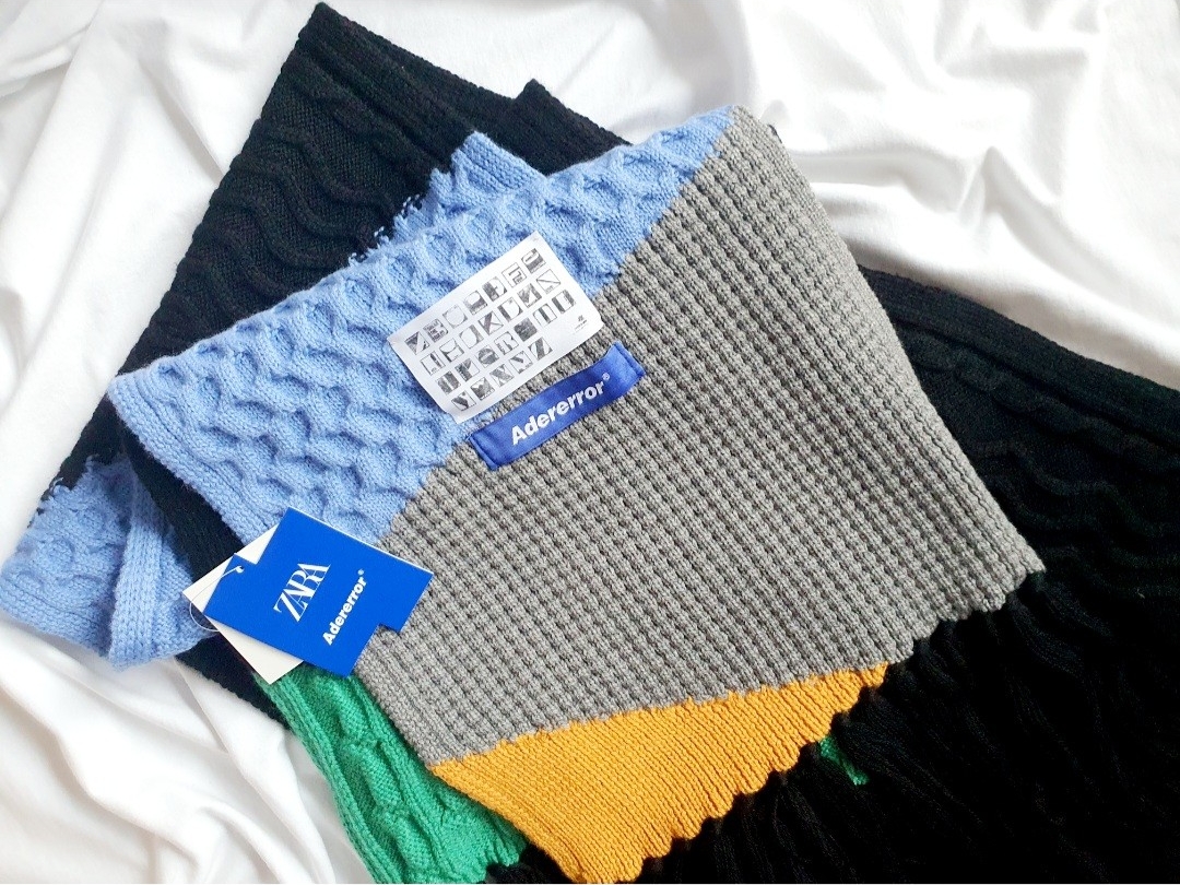 Ader Error x Zara Scarf Black 착용 스타일