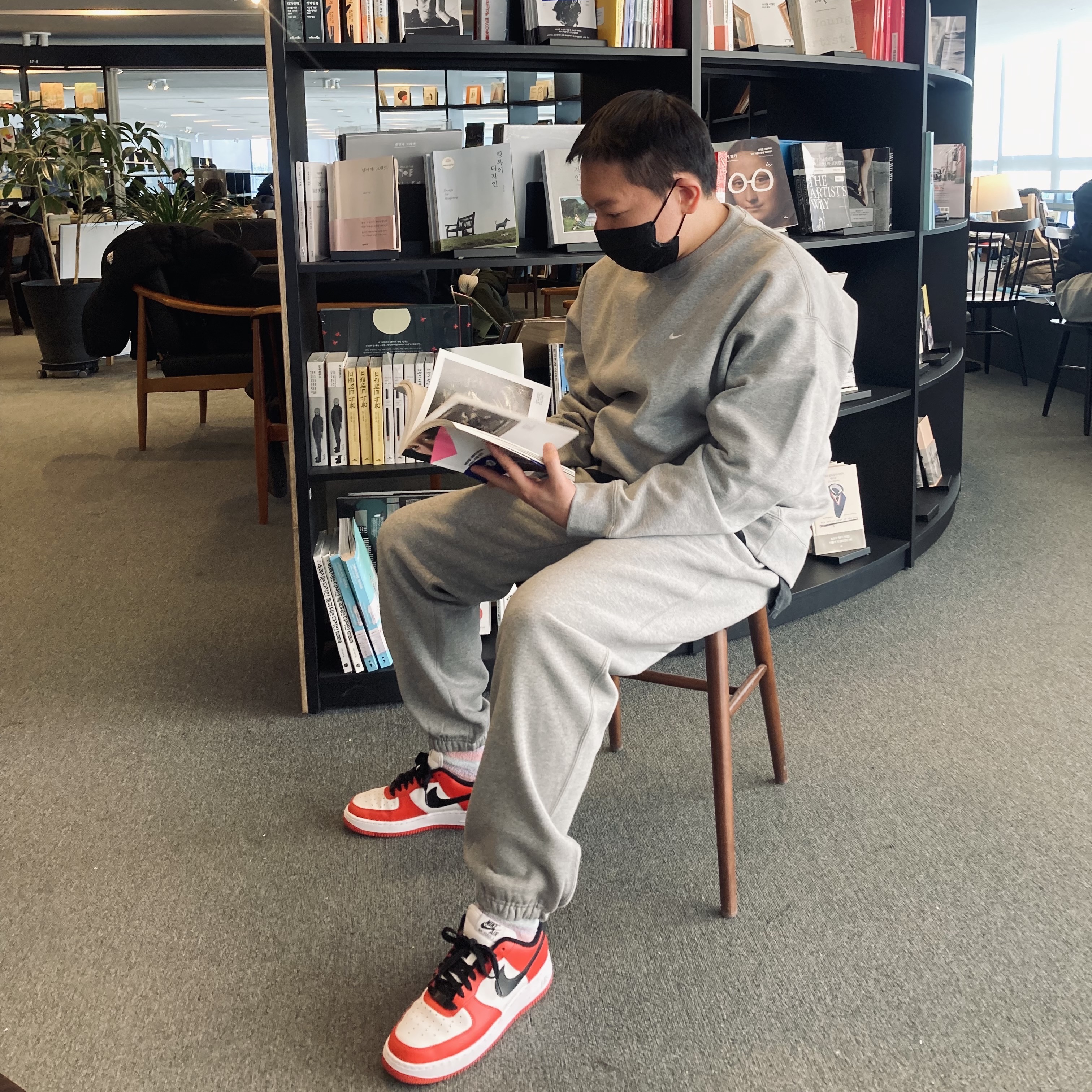 Nike NRG Solo Swoosh Fleece Pants Dark Grey Heather - US/EU, (W) Nike NRG Solo Swoosh Fleece Pants Dark Grey Heather - US/EU 착용 스타일