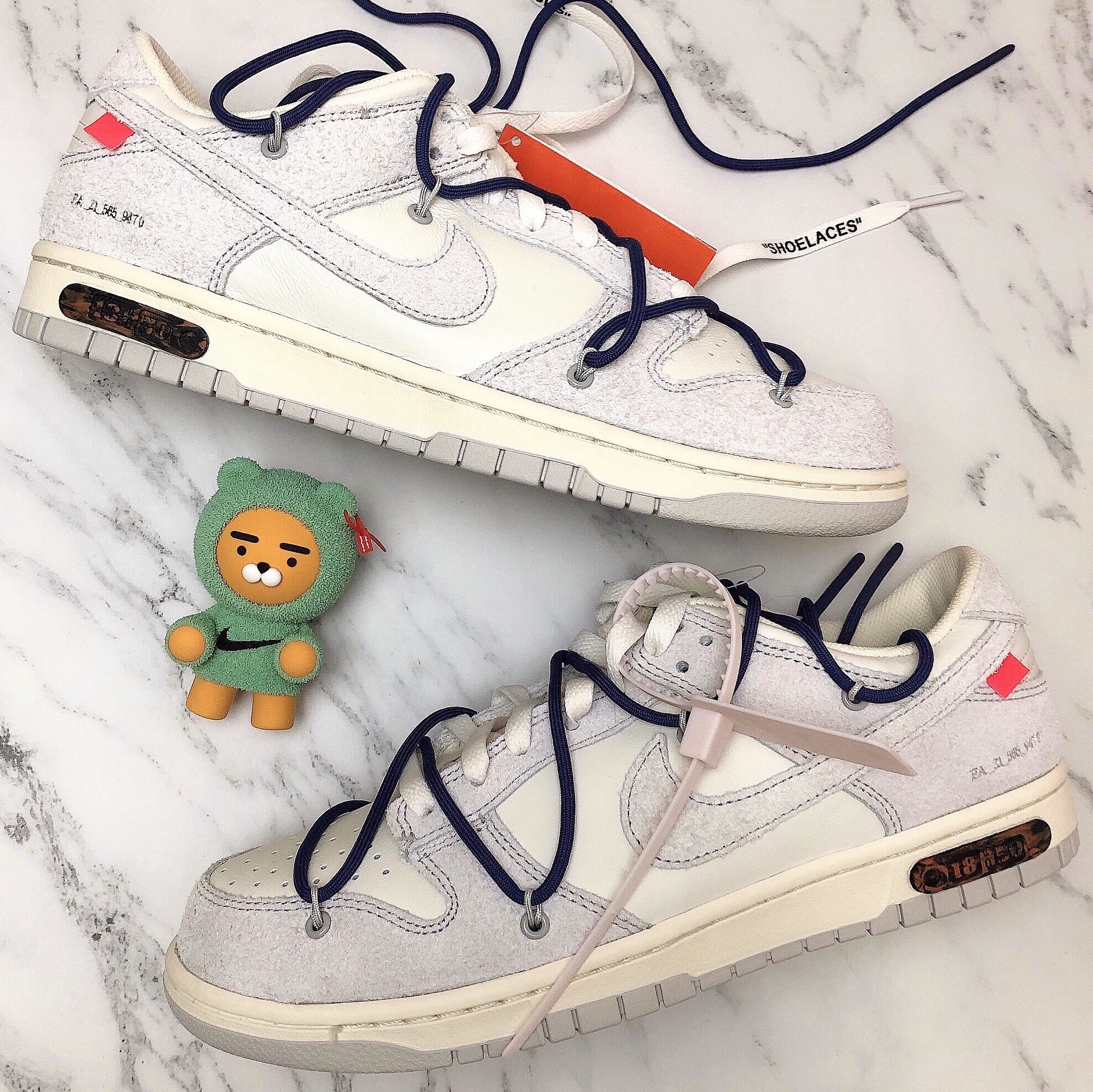 Nike x Off-White Dunk Low The 50 - Lot 18 착용 스타일