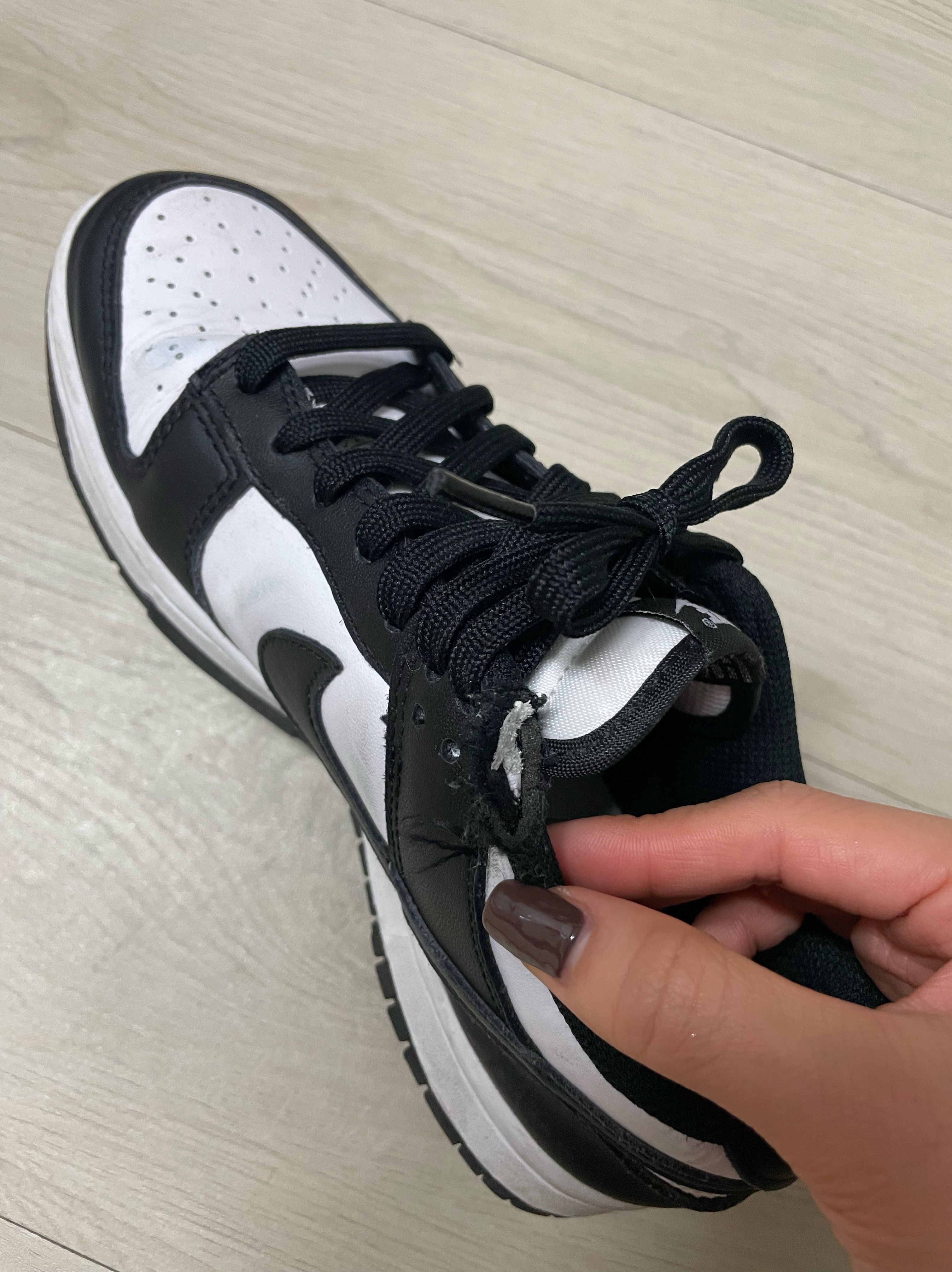 Nike Dunk Low Retro Black, (W) Nike Dunk Low Black 착용 스타일 - 3
