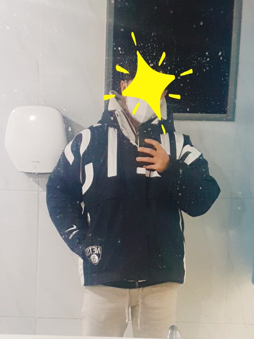 (W) Nike x Ambush NBA Collection Nets Jacket - US/EU, (W) Nike x Ambush NBA Collection Nets Jacket - Asia 착용 스타일 - 1