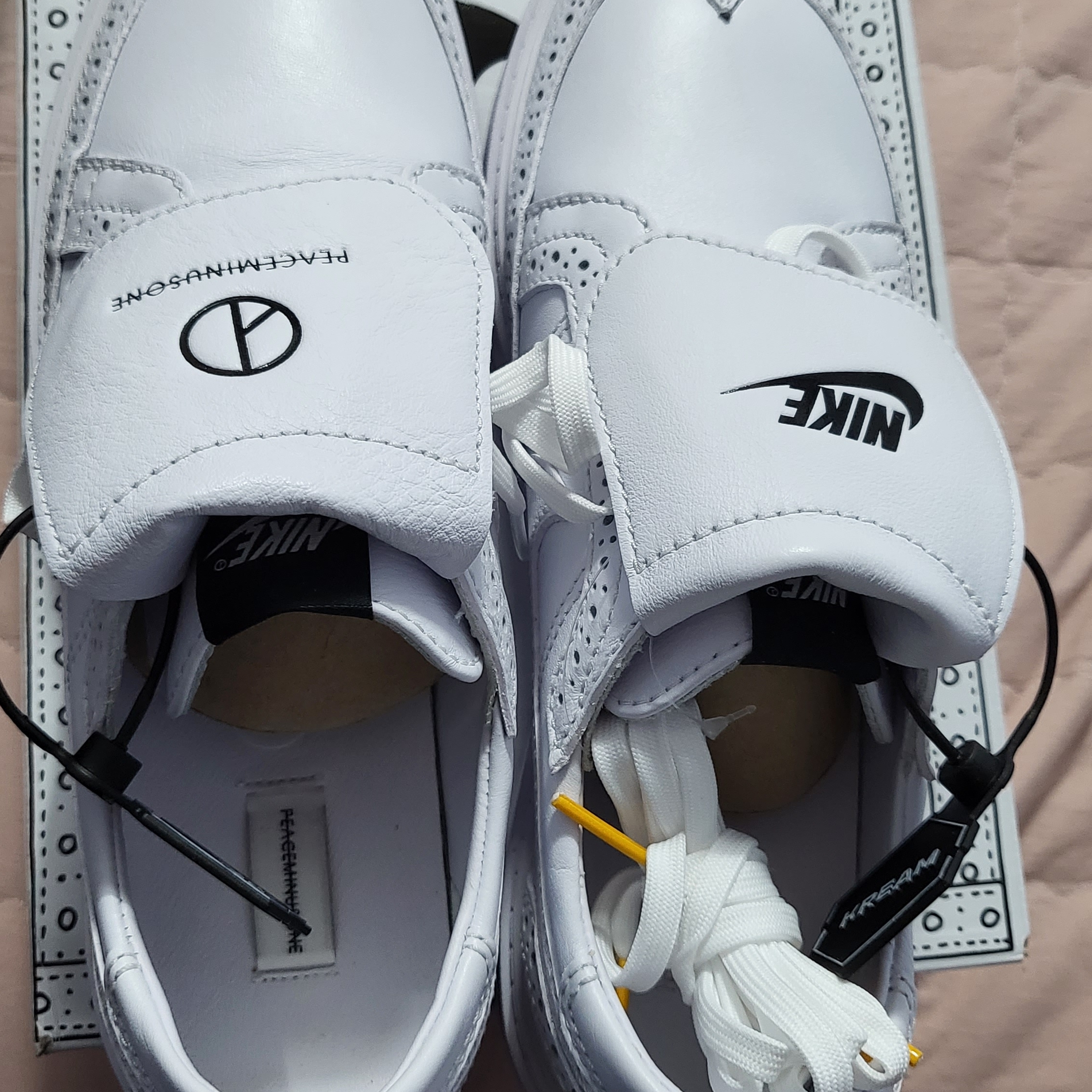 Nike x Peaceminusone Kwondo1 White 착용 스타일 - 4