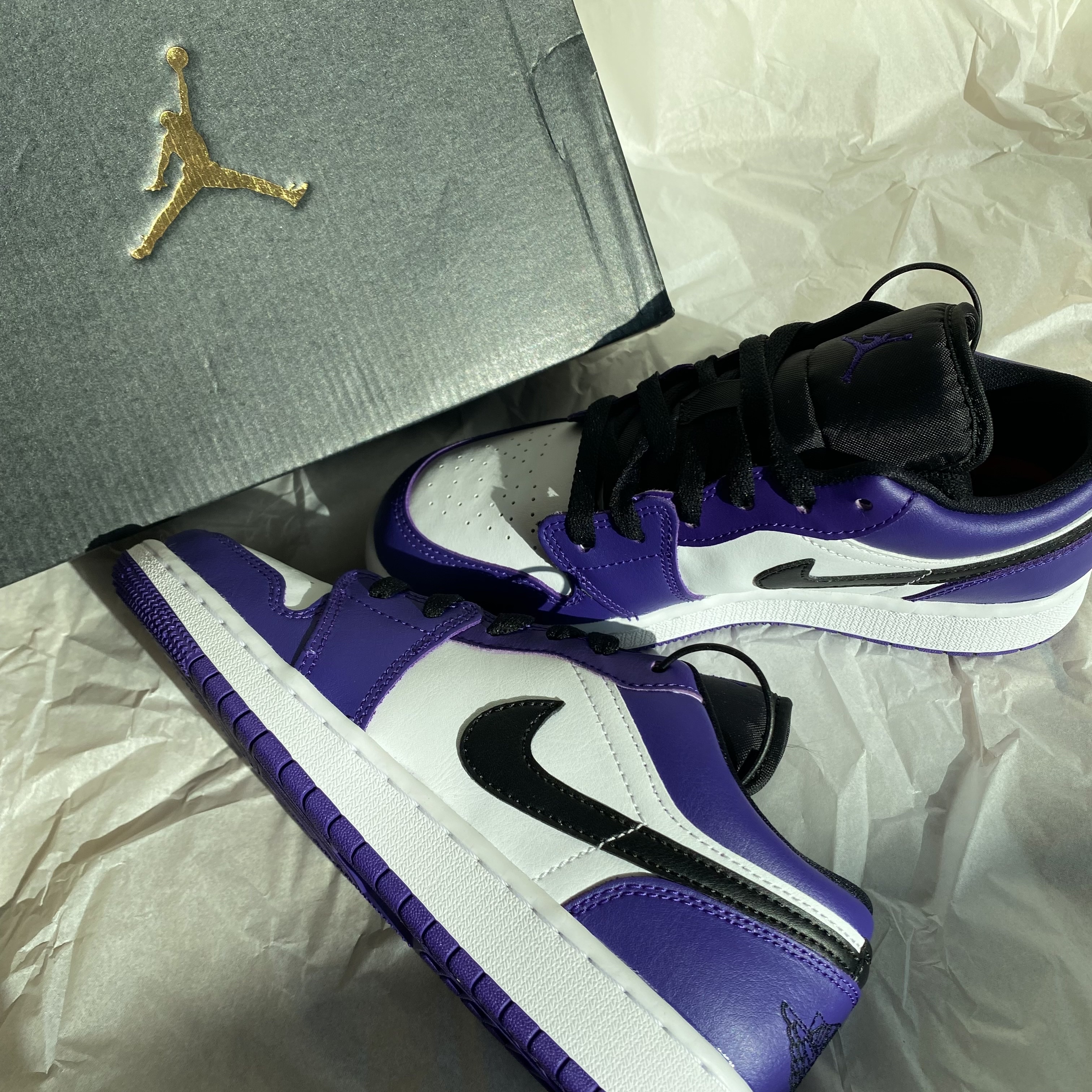 (GS) Jordan 1 Low Court Purple 2020 착용 스타일