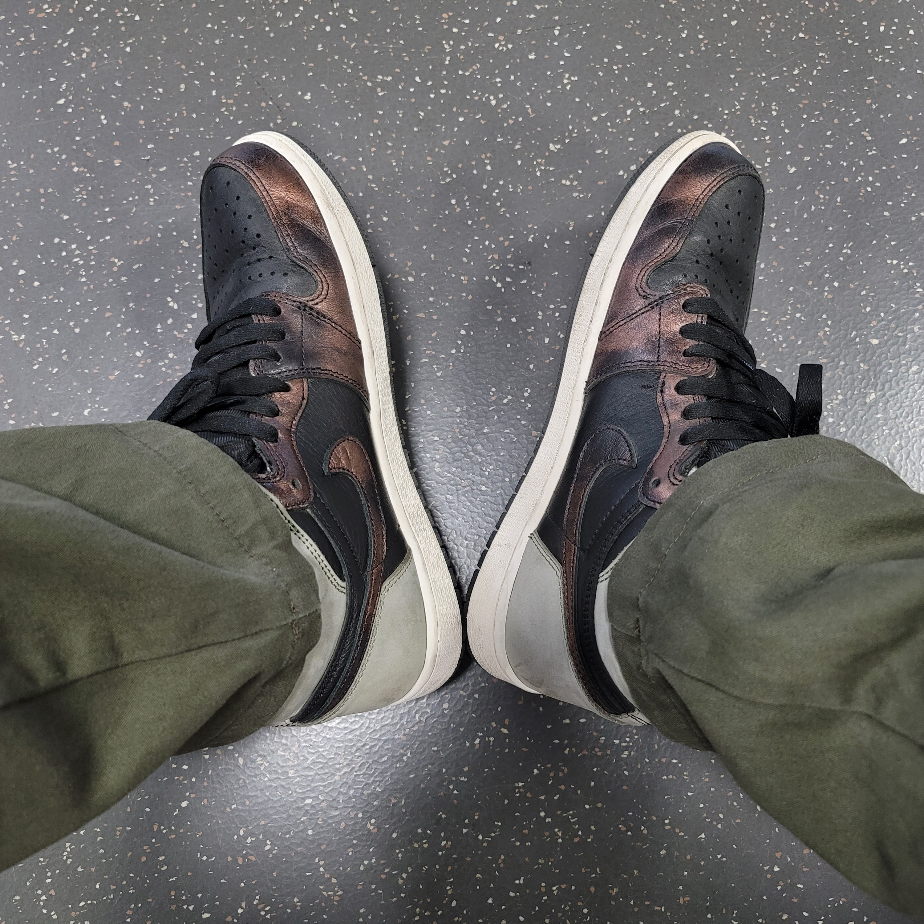 Jordan 1 Retro High OG Rust Shadow 착용 스타일 - 1