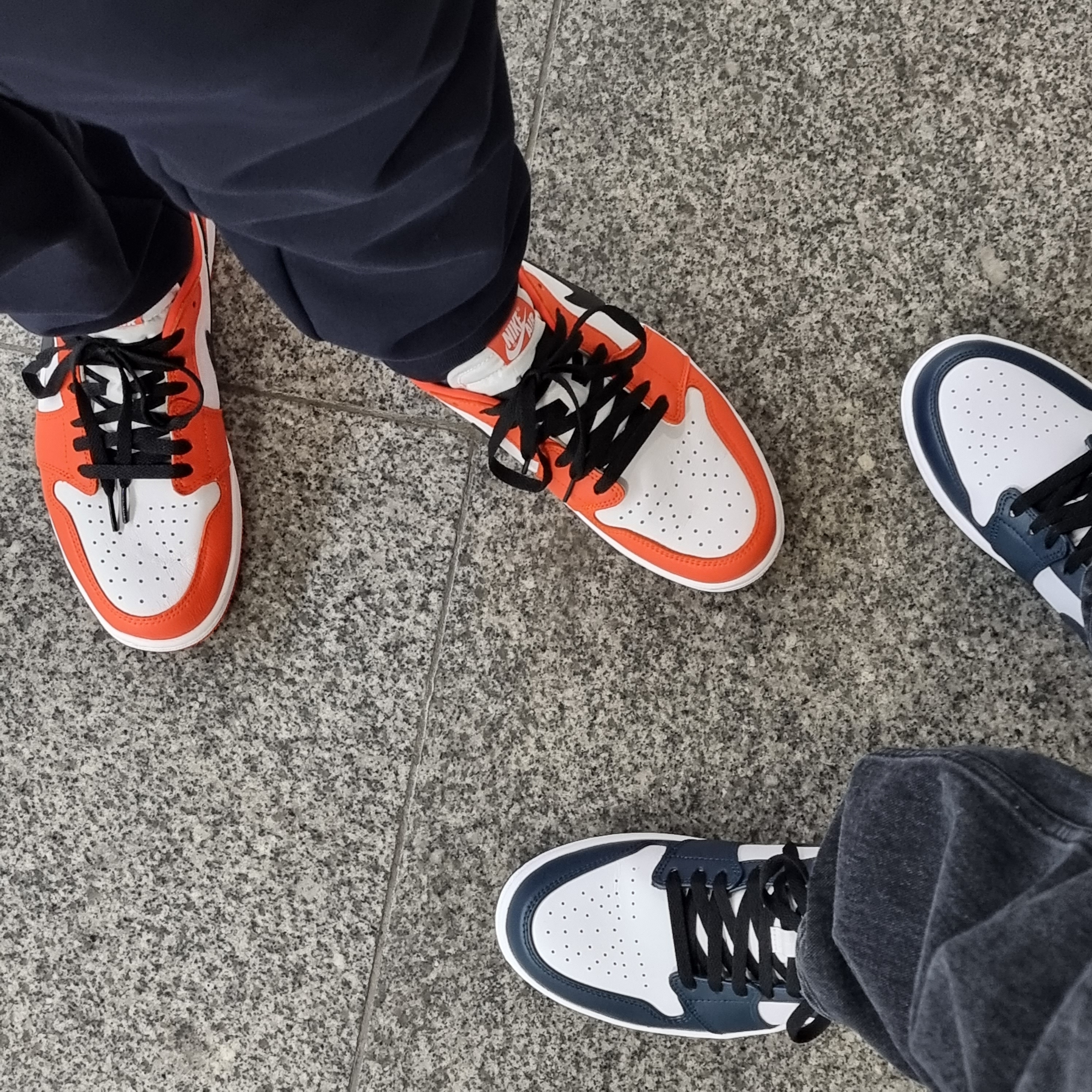 Jordan 1 Low OG Starfish, Jordan 1 Mid Dark Teal 착용 스타일